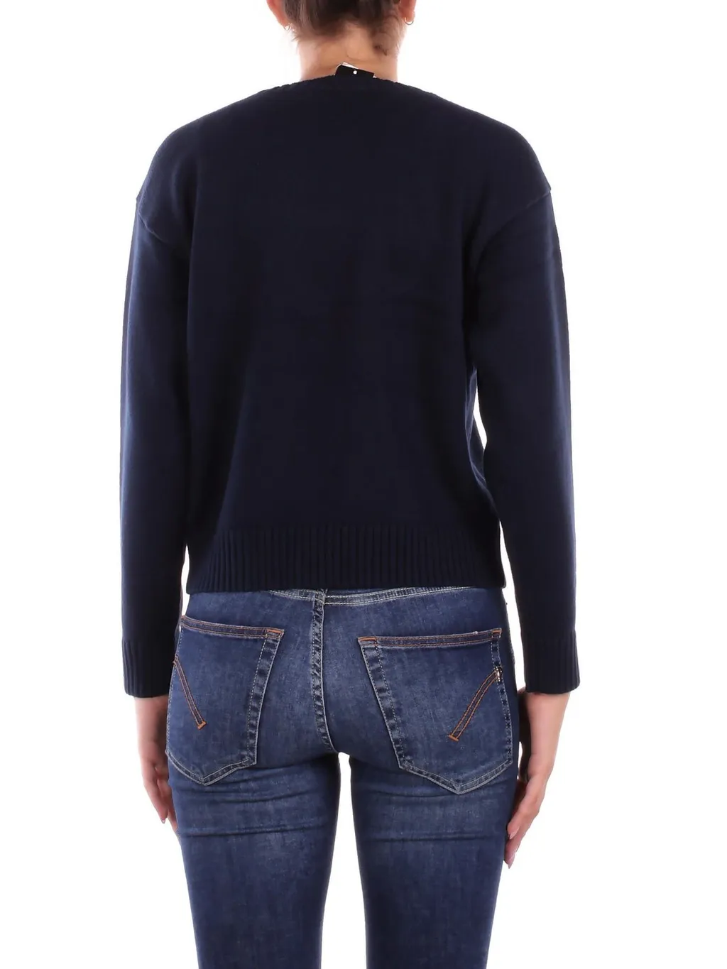Crewneck Sweater With Dog Intarsia