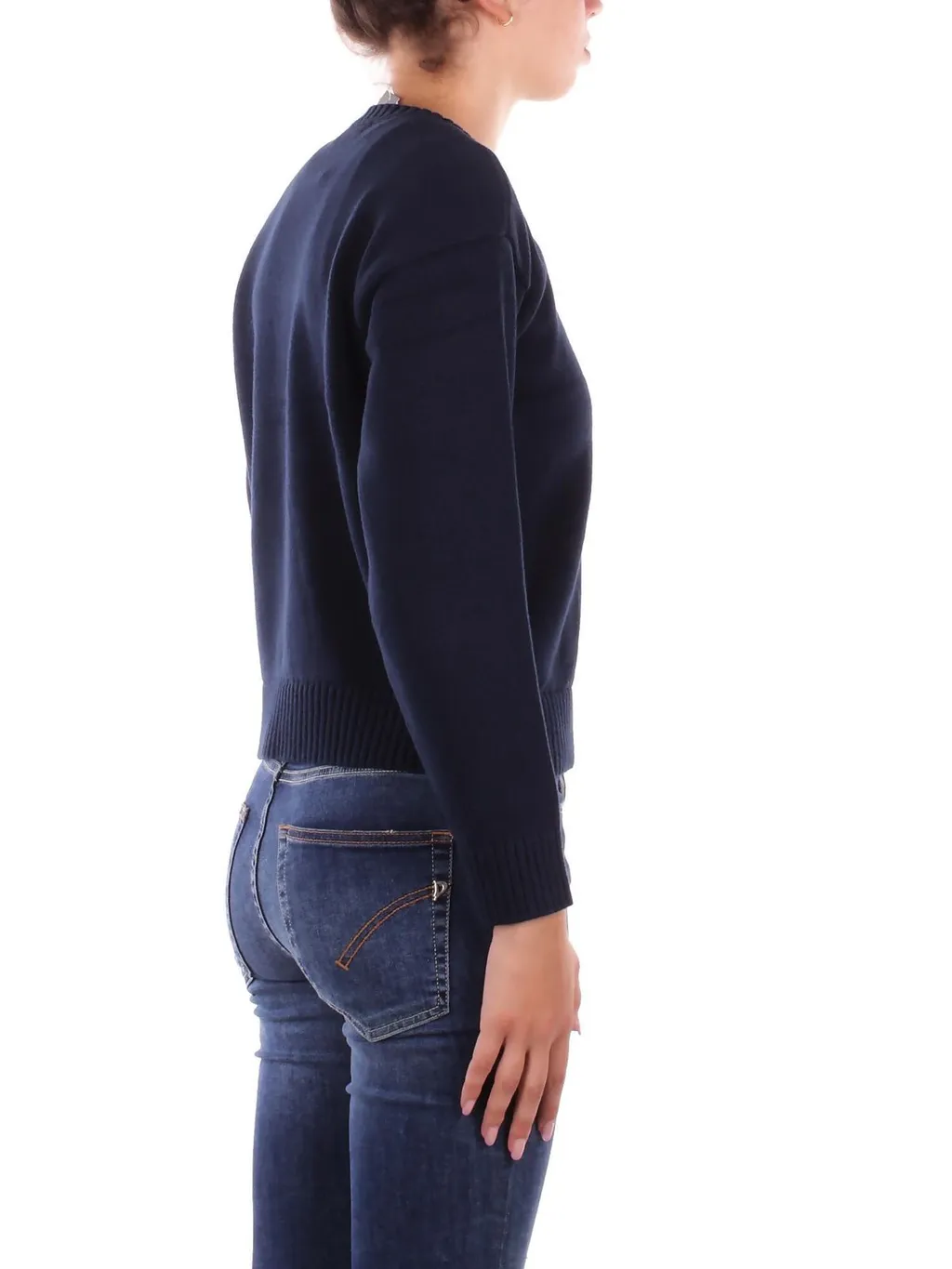 Crewneck Sweater With Dog Intarsia
