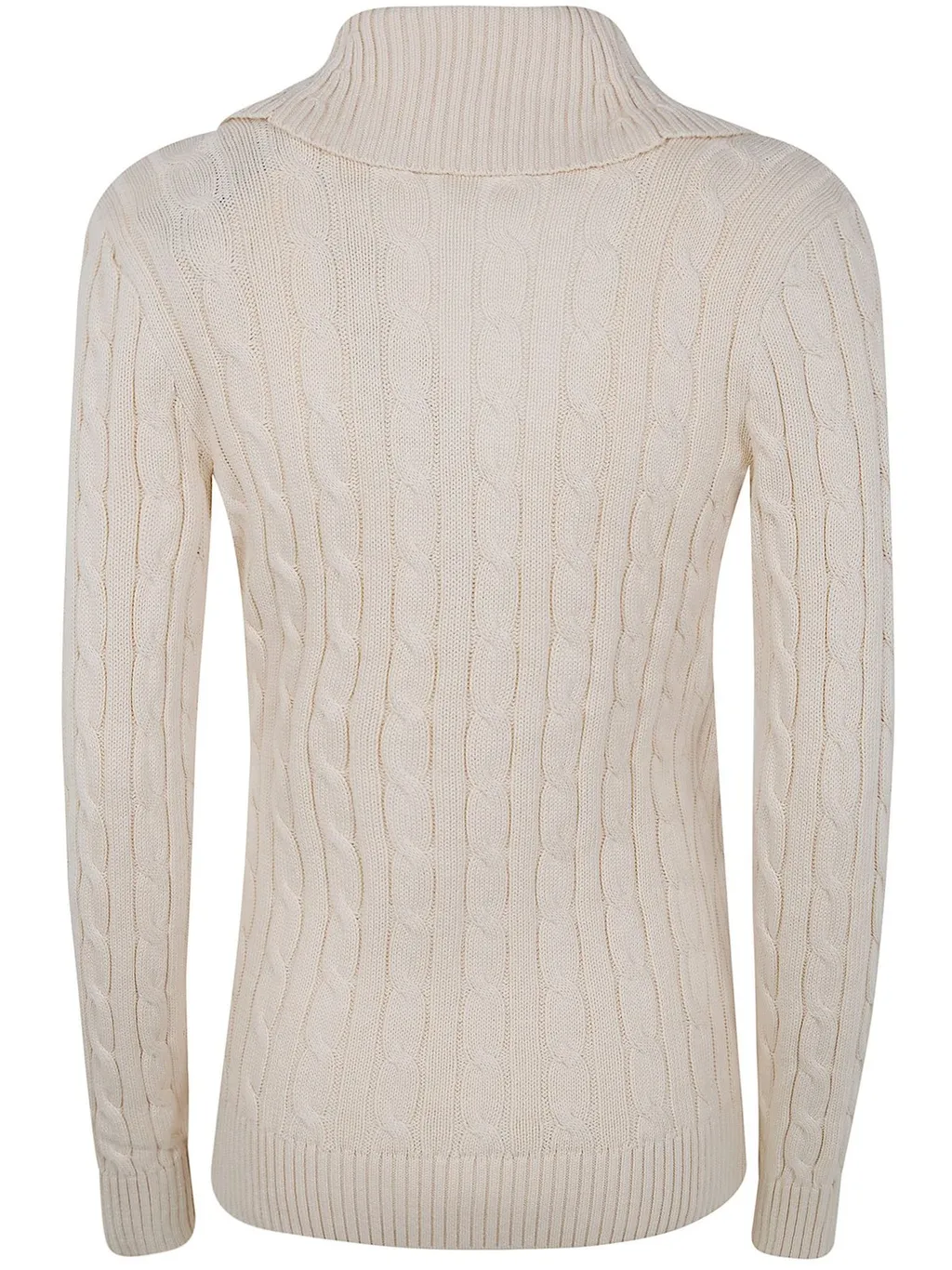 Cable Knit Cardigan With Buckle Detail