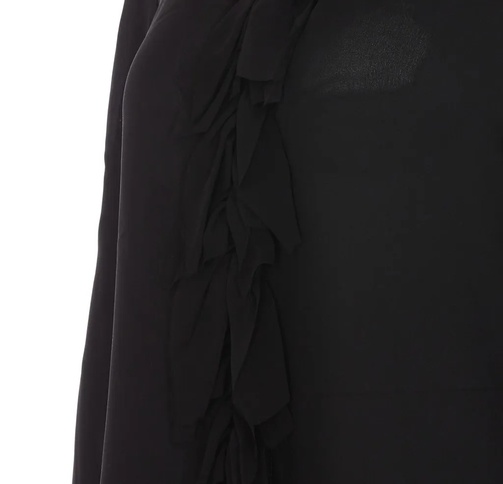 Ruffled Silk Shirt