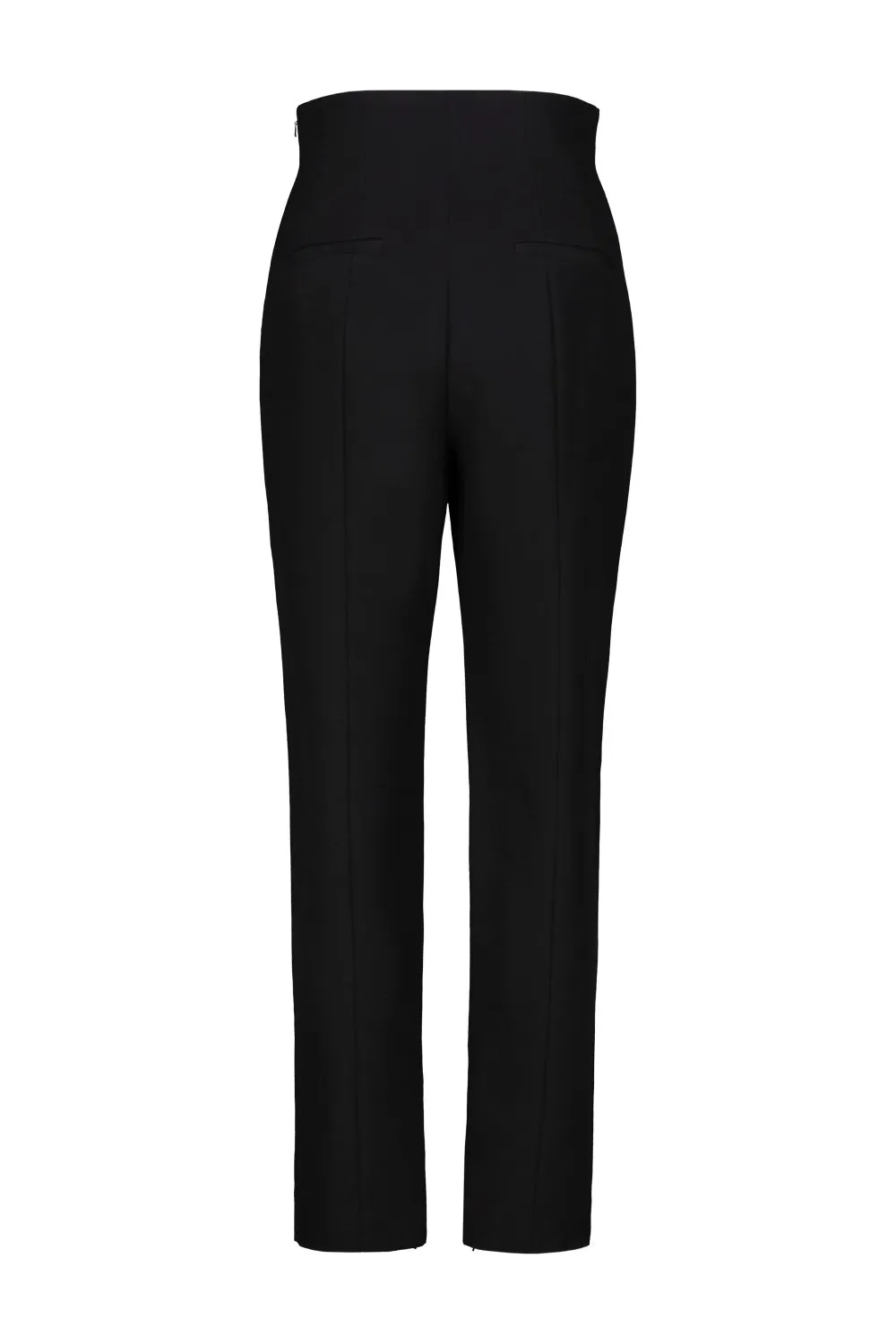 High-Waisted Straight-Leg Trousers