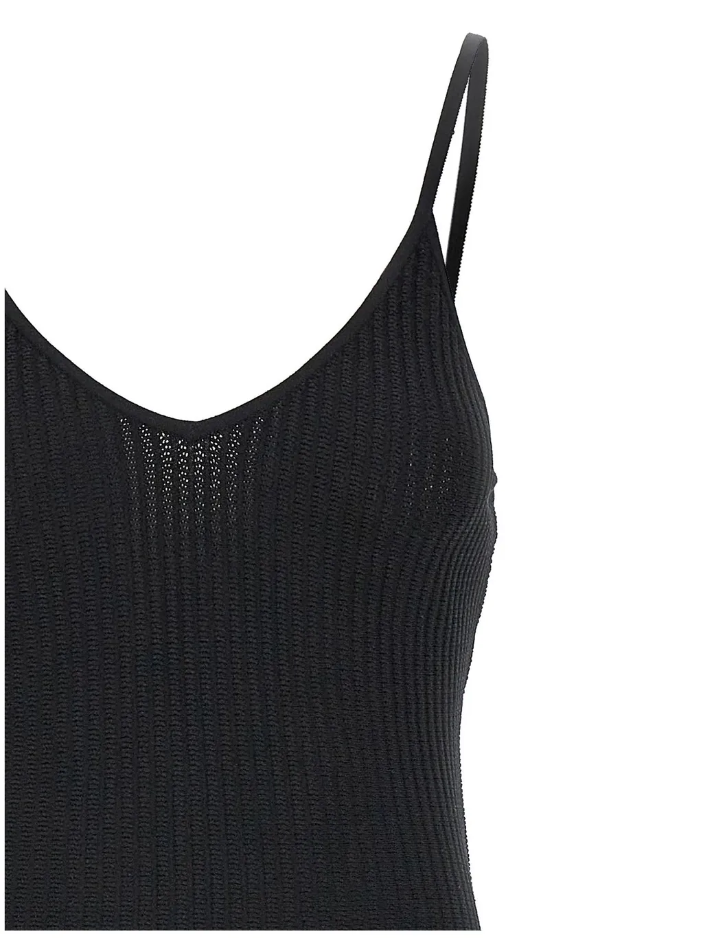 Ribbed Knit Midi Dress