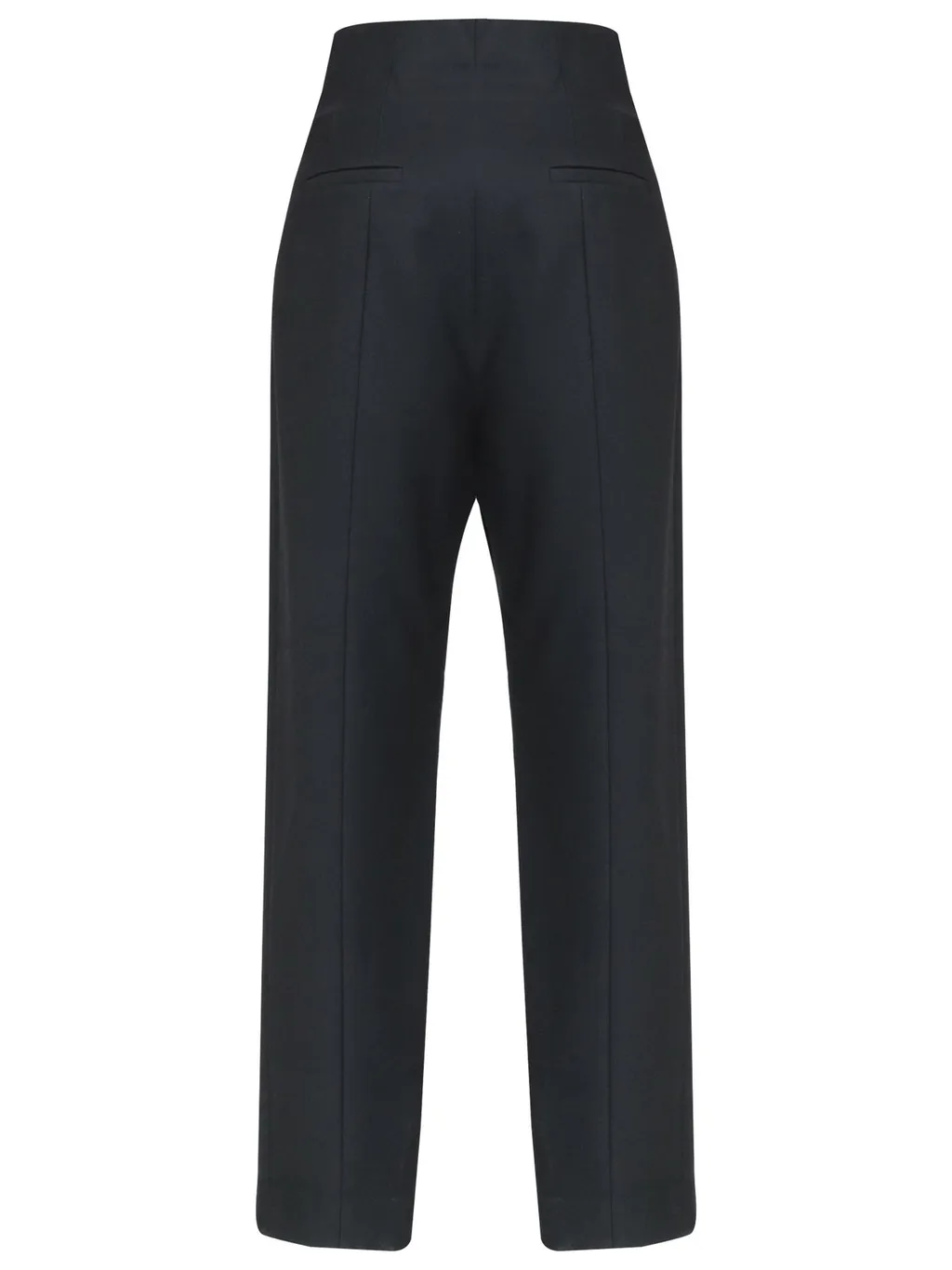 High-Waisted Straight-Leg Trousers
