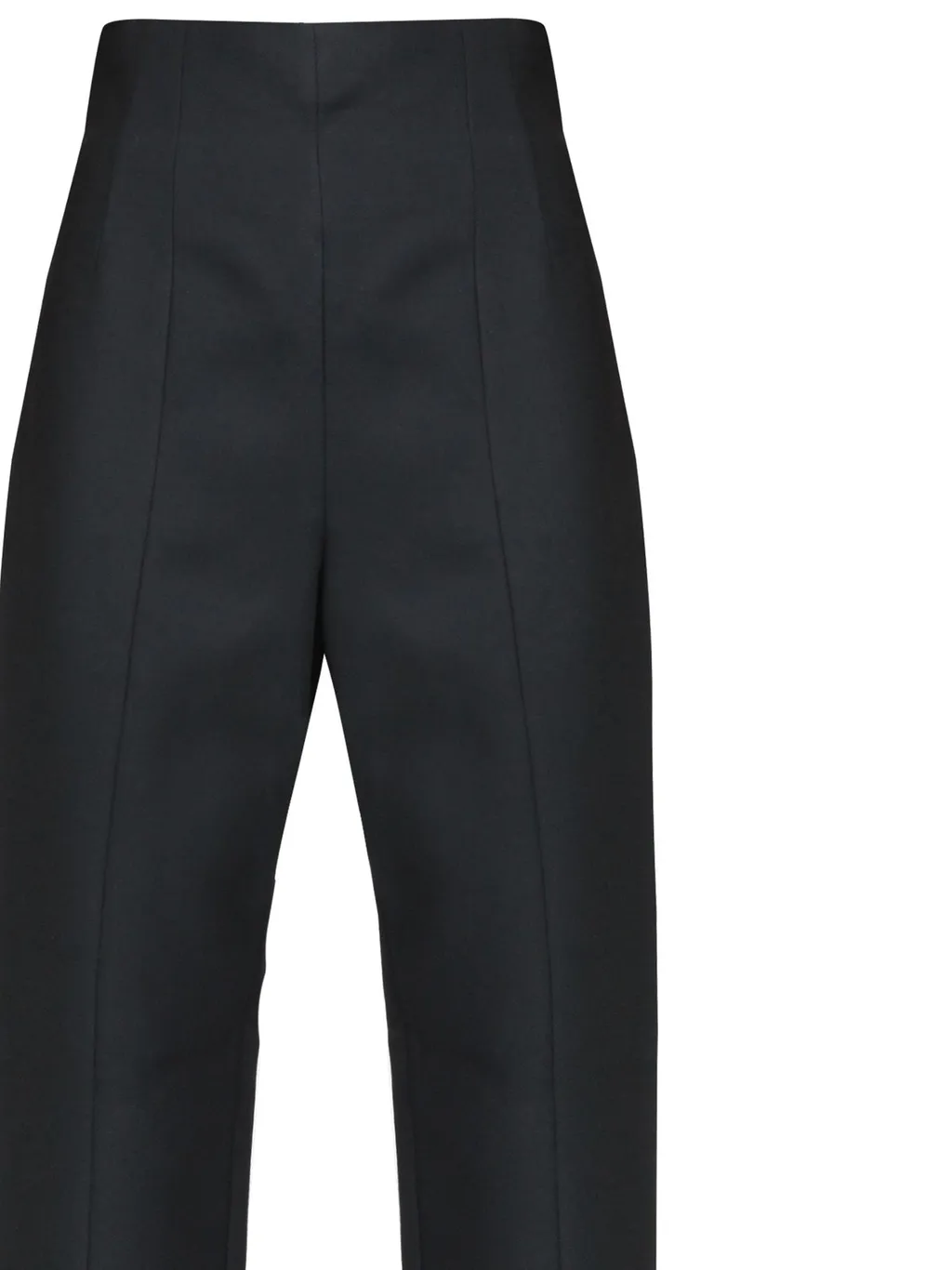 High-Waisted Straight-Leg Trousers