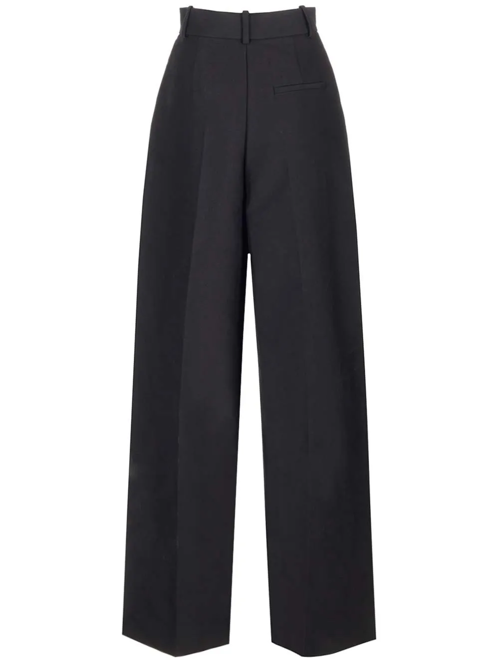 High-Waisted Pleated Wide-Leg Trousers