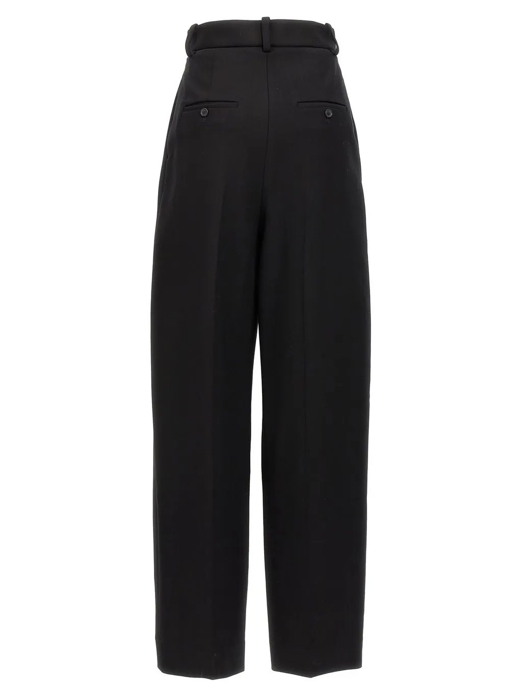 High-Waisted Pleated Trousers