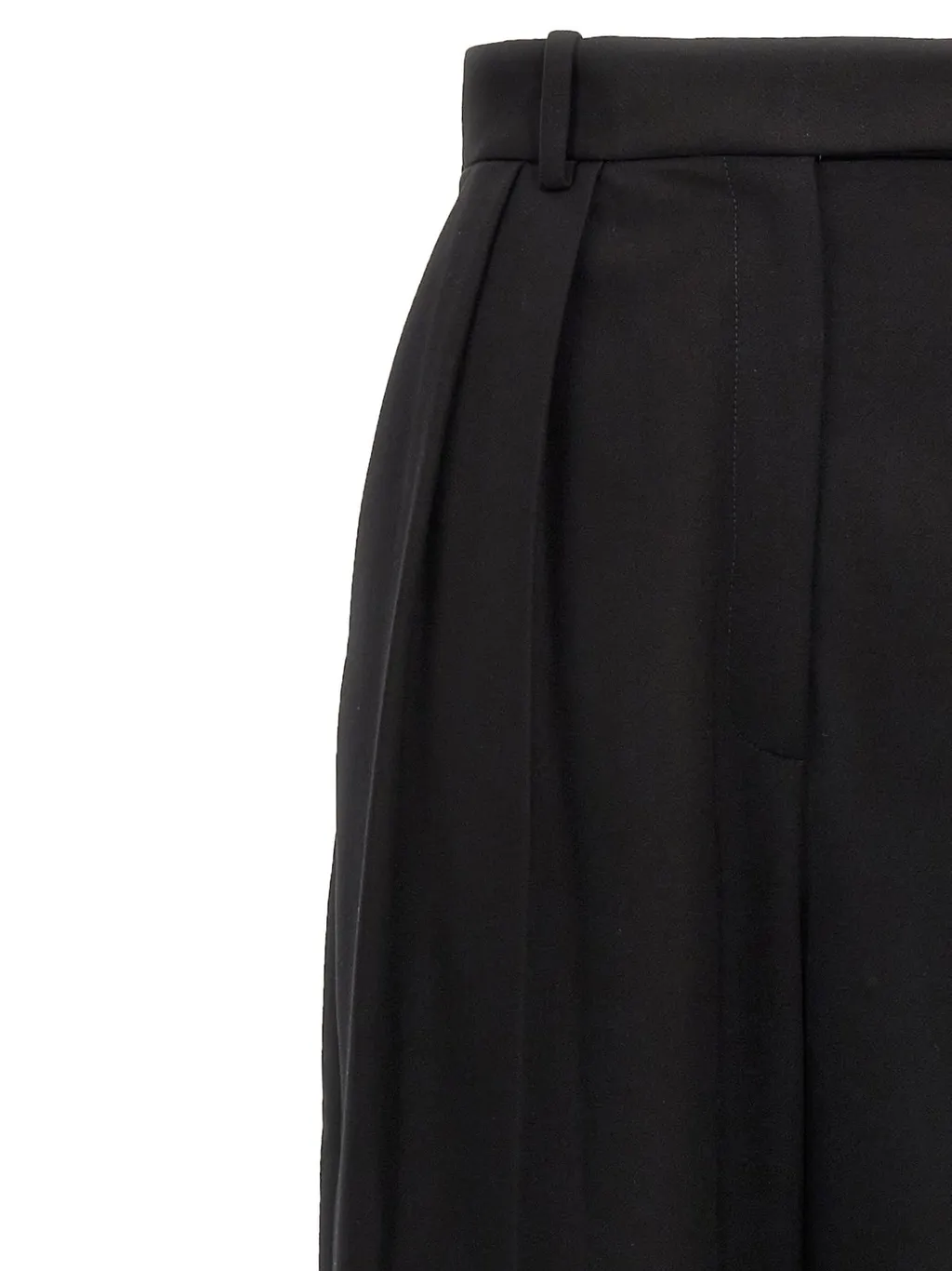 High-Waisted Pleated Trousers