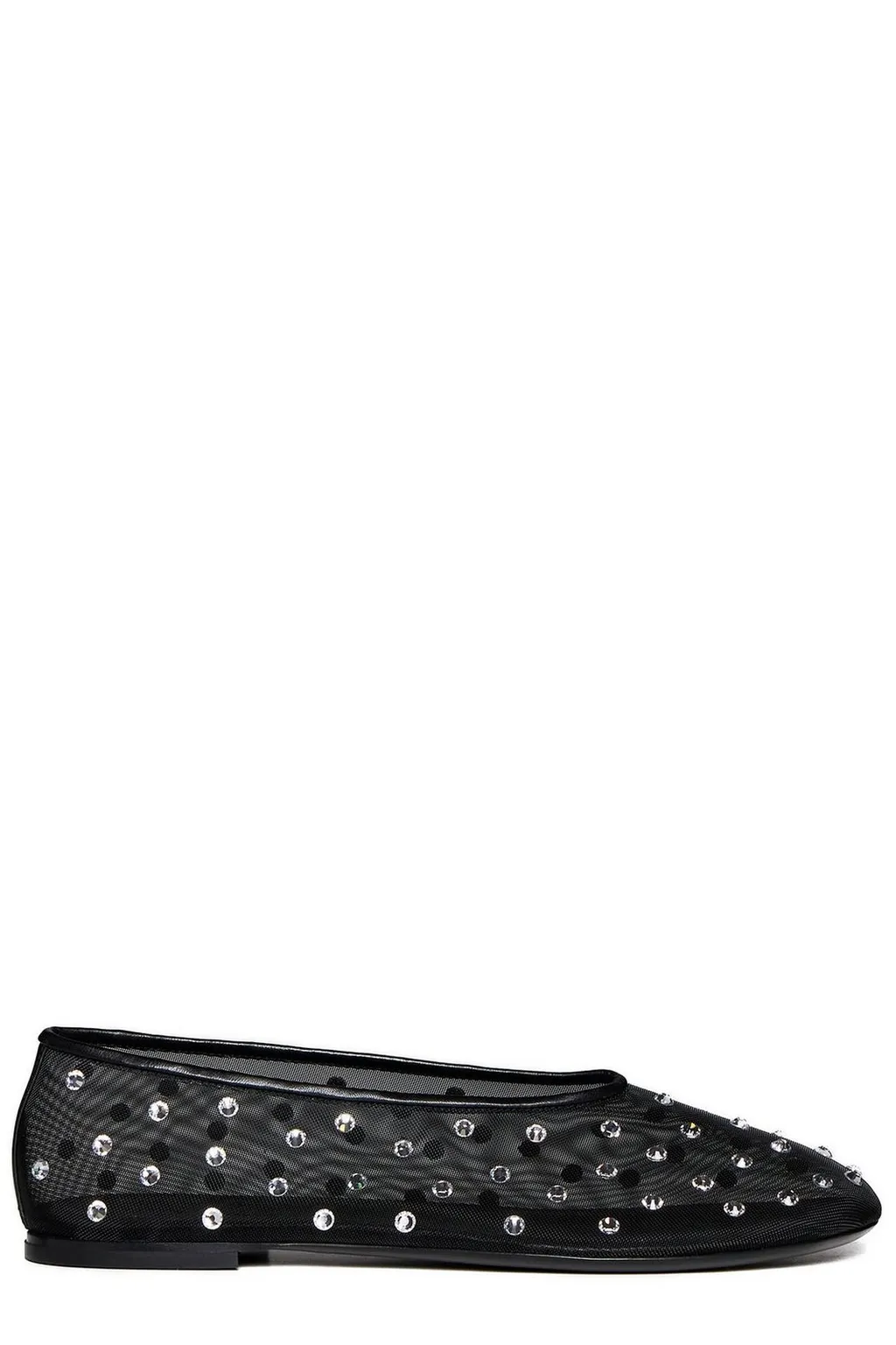 Polka Dot Mesh Flats