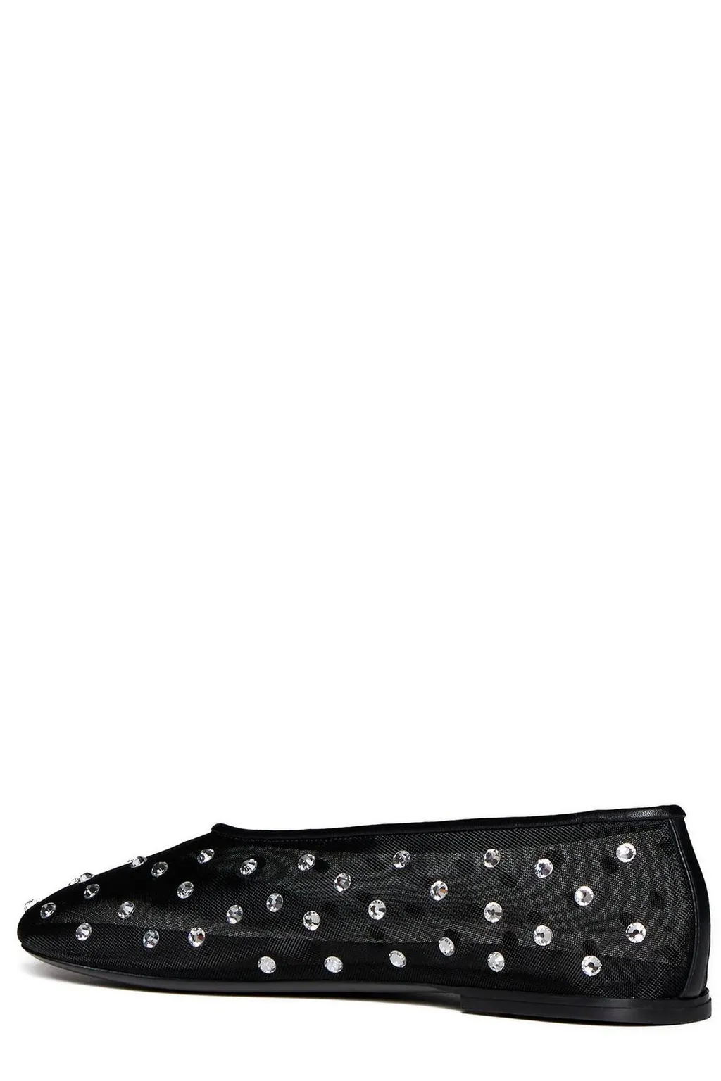 Polka Dot Mesh Flats