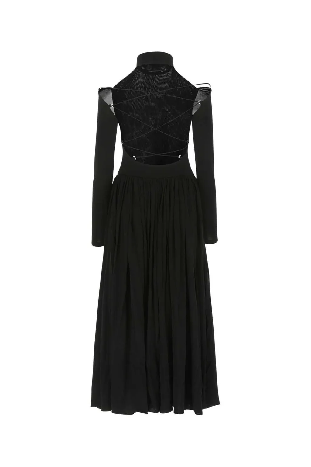 Cut-Out High Neck Dress