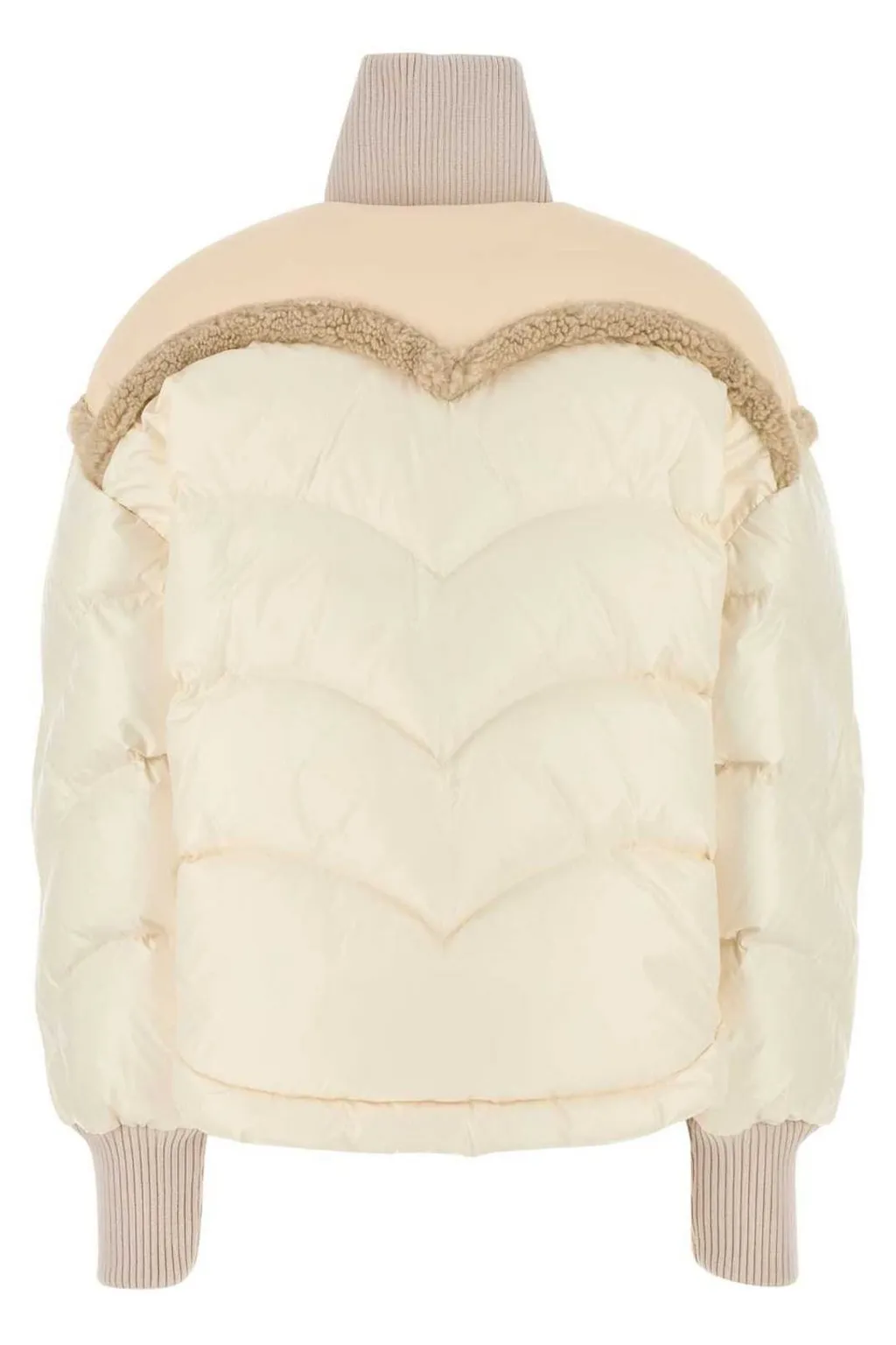 Down Jacket With Contrasting Trim