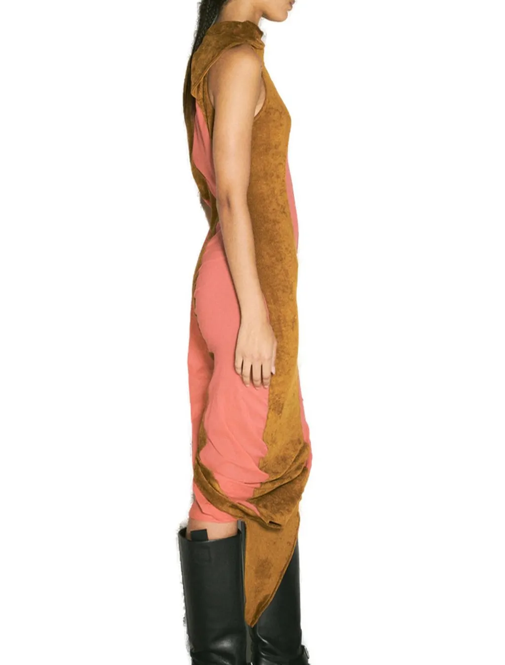 Asymmetric Draped Dress