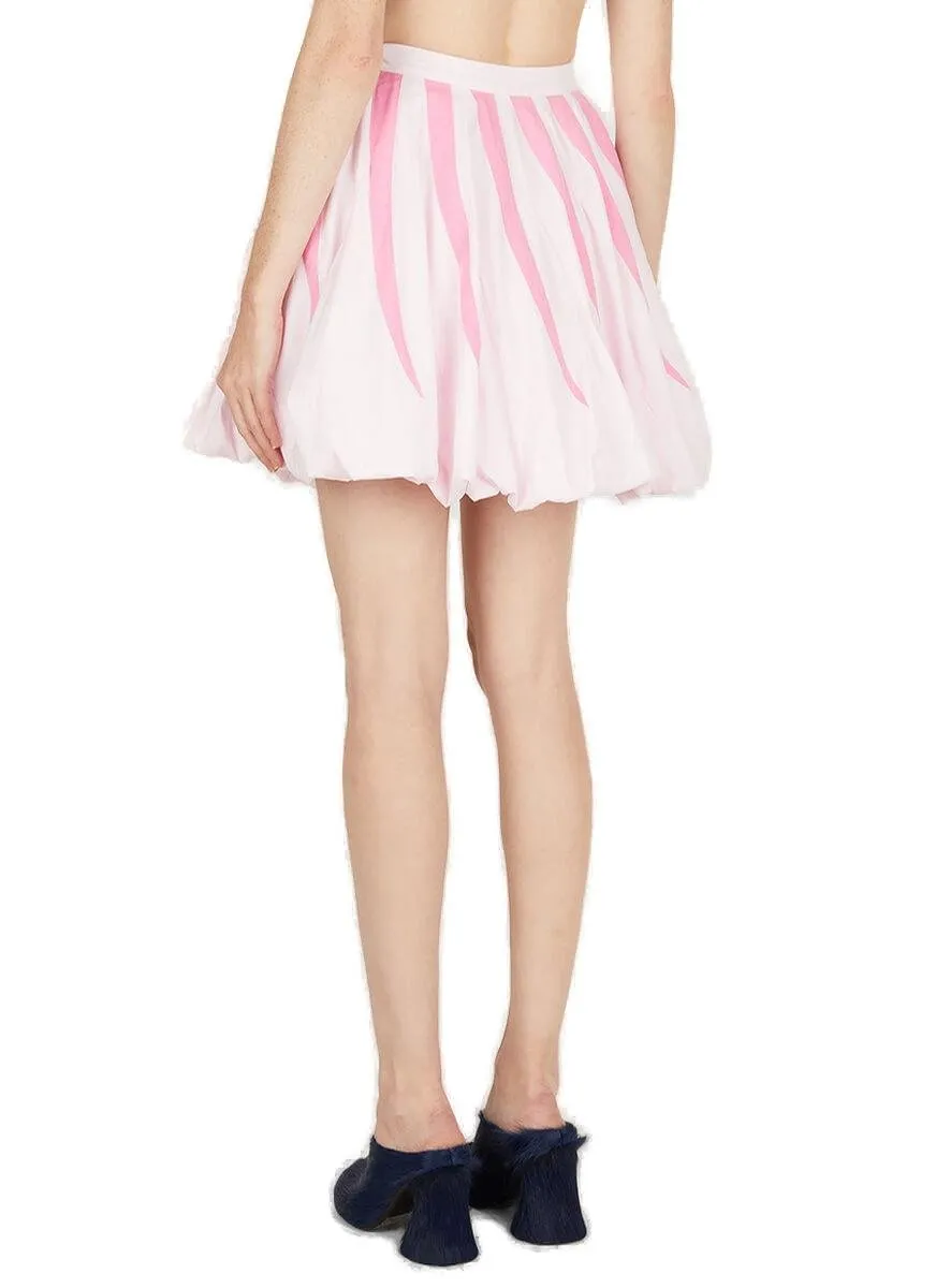 Bubble Hem Mini Skirt