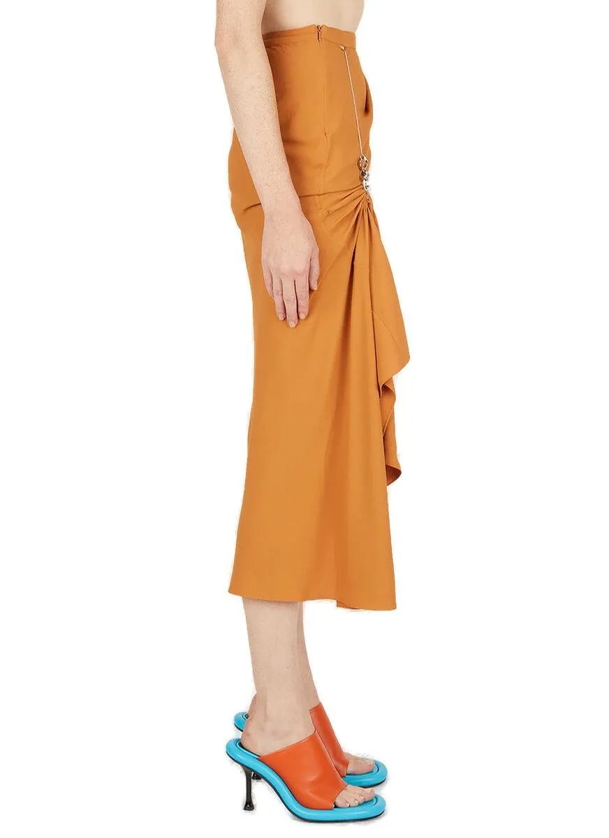 Draped Asymmetric Skirt