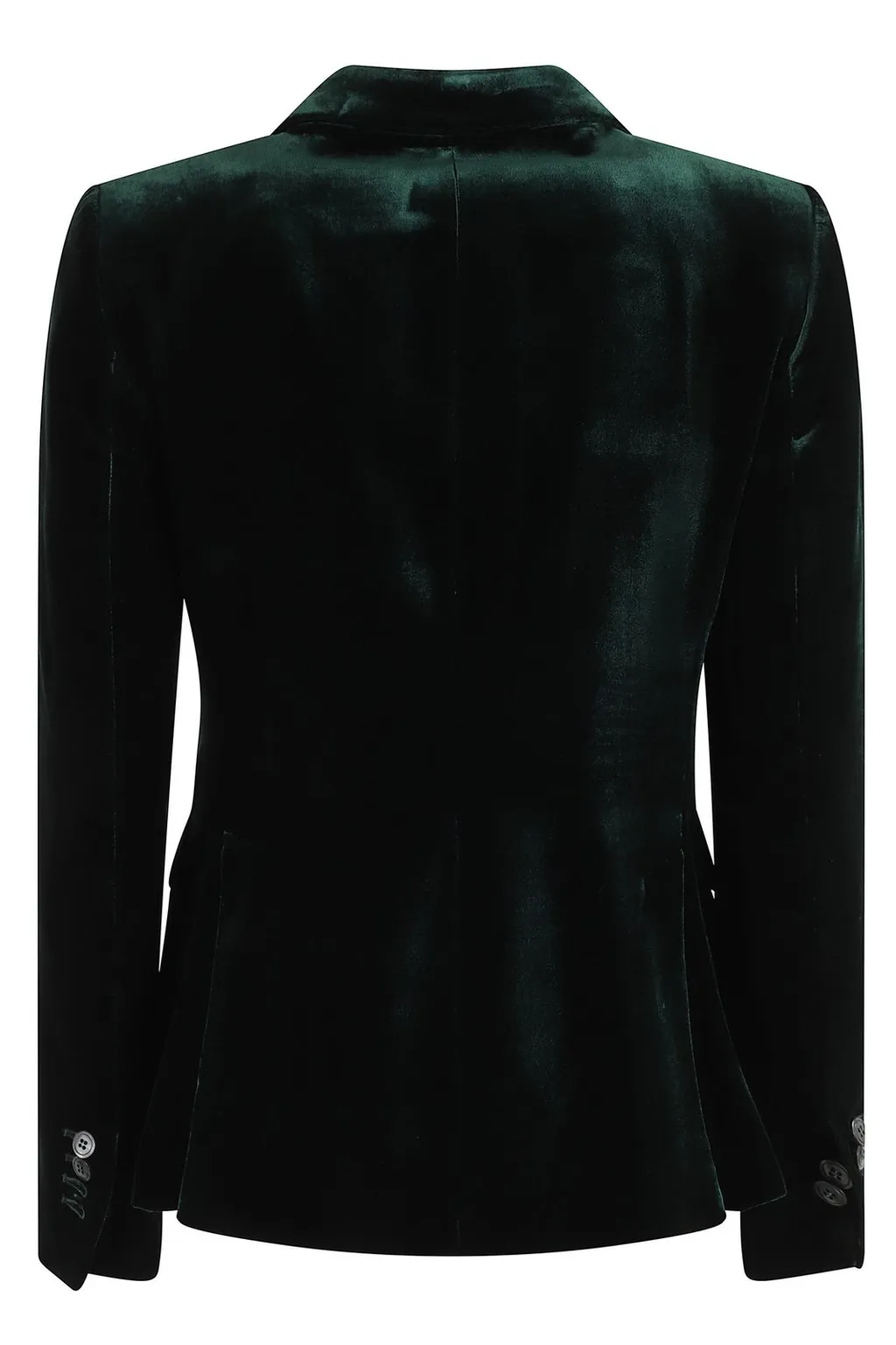 Double-Breasted Velvet Blazer