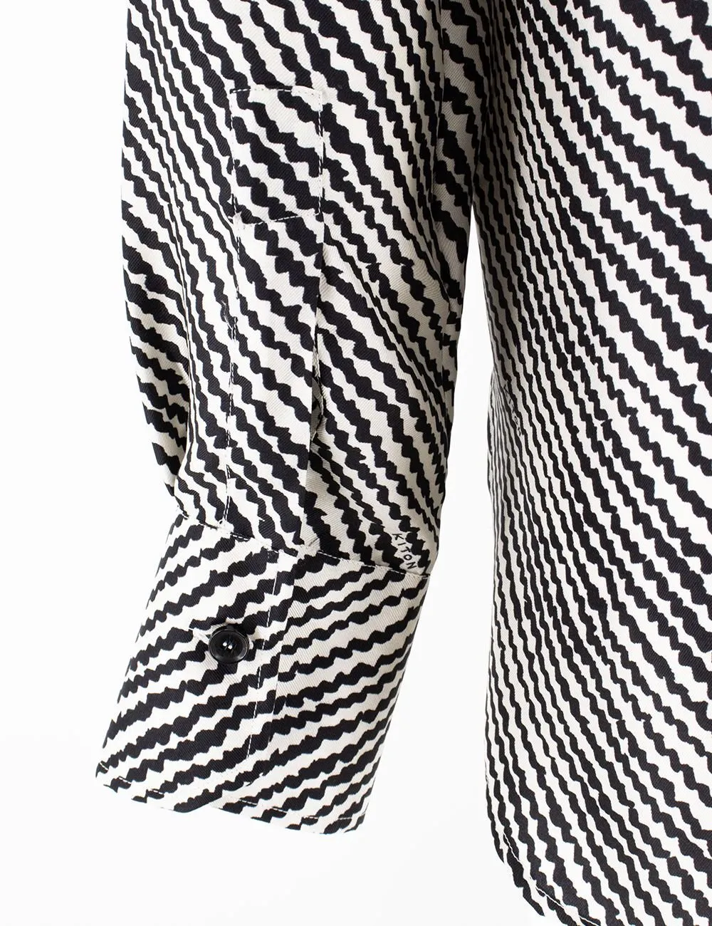 Printed Silk Blouse With Pussy-Bow Collar