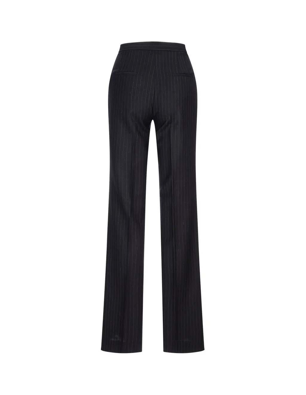 Pinstripe Wide-Leg Trousers