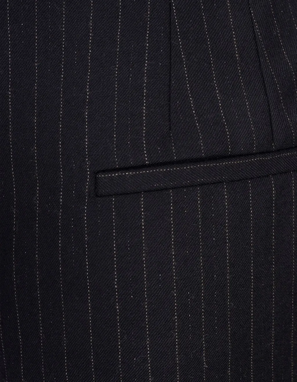 Pinstripe Wide-Leg Trousers