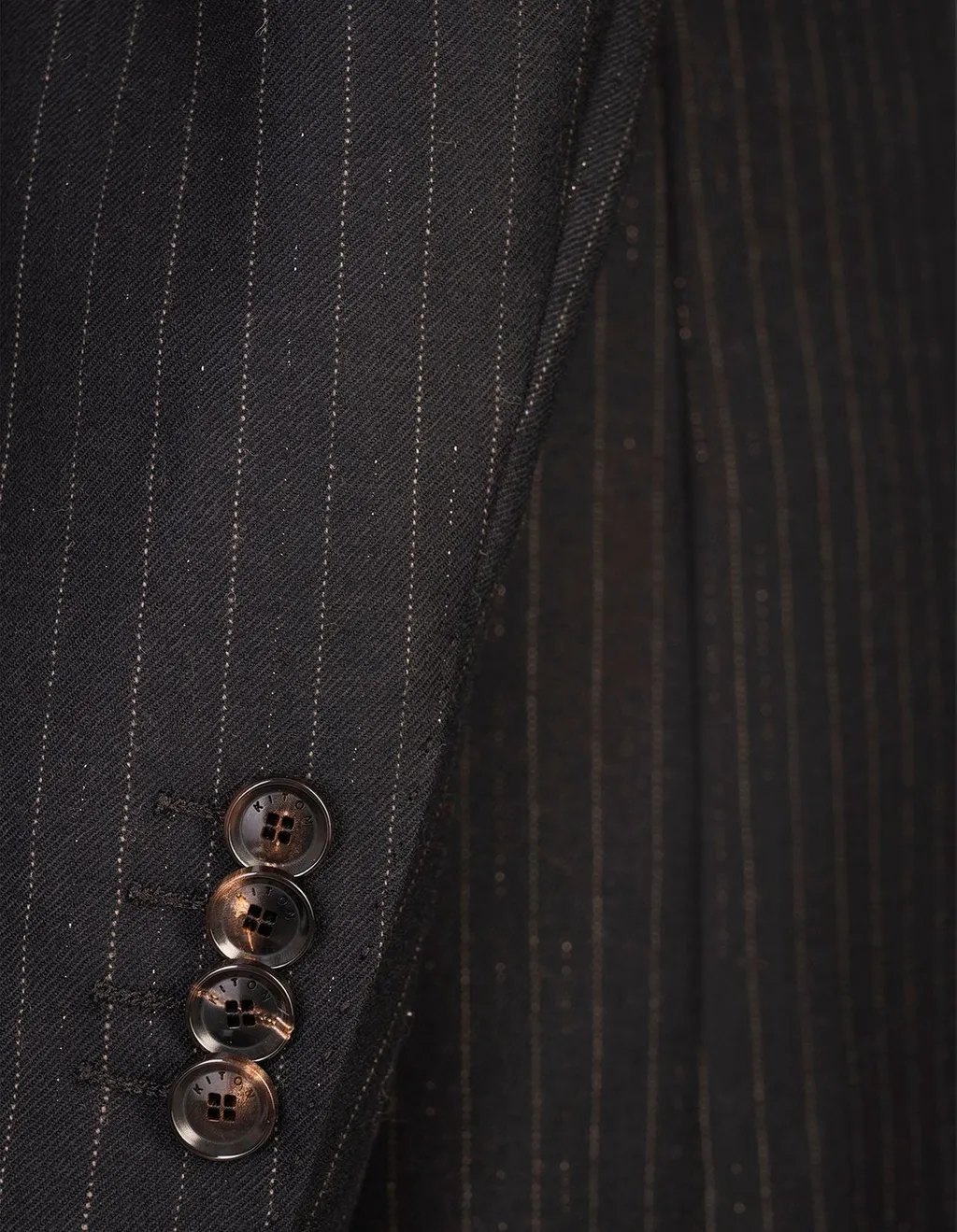 Double-Breasted Pinstripe Blazer