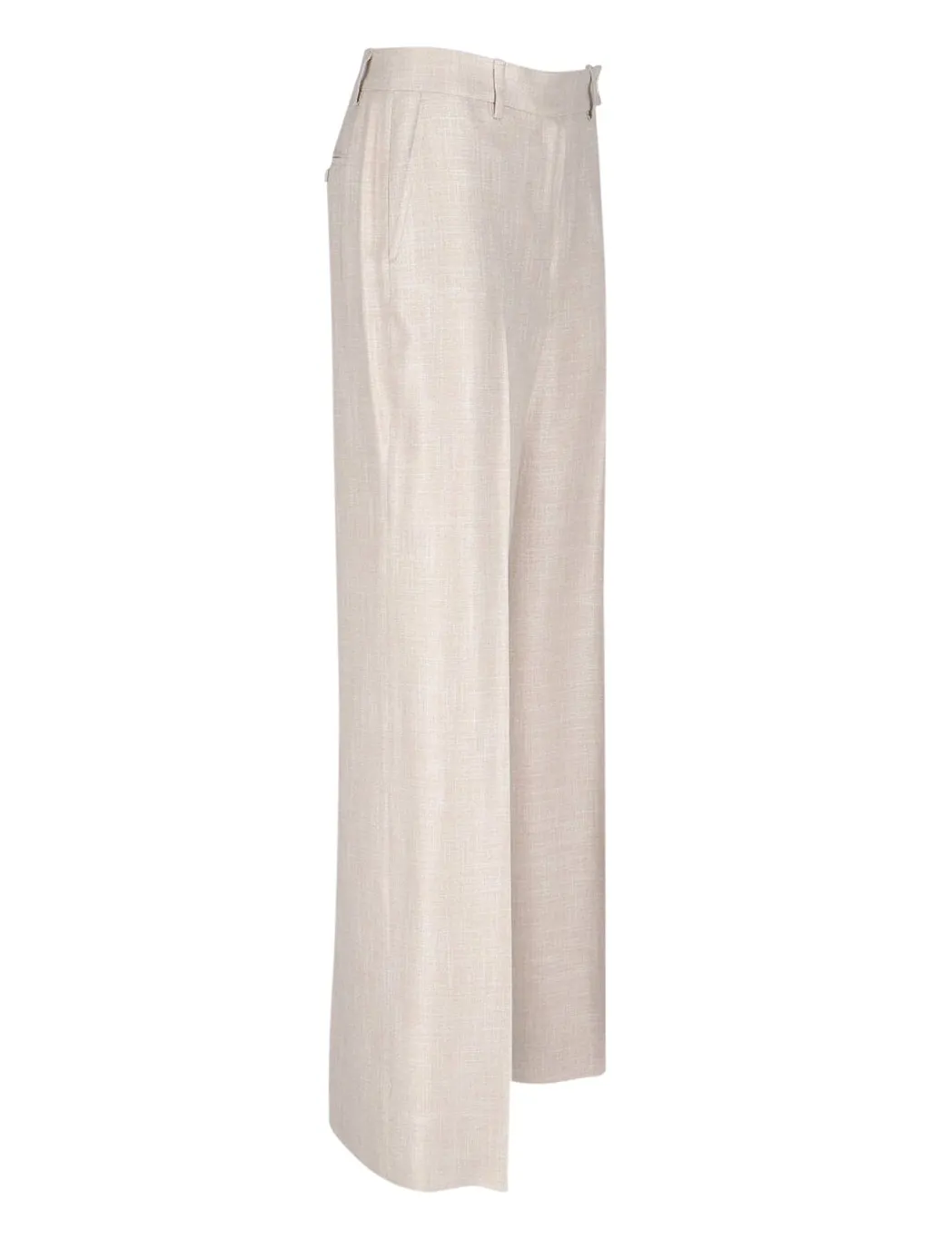 High-Waisted Straight-Leg Trousers