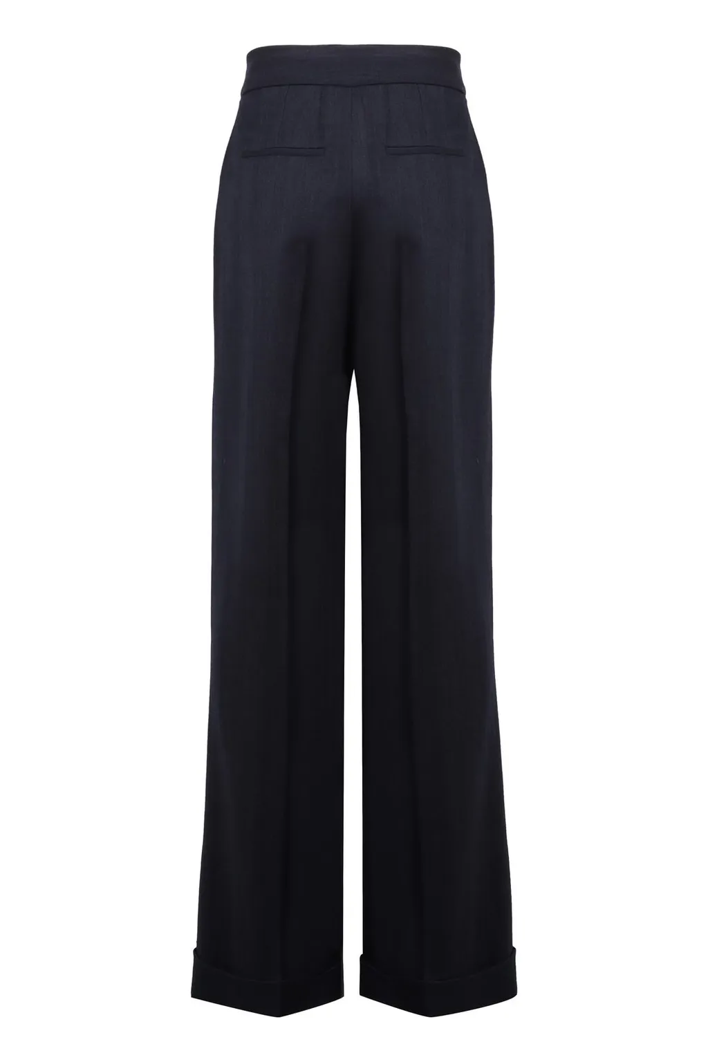 High-Waisted Pleated Trousers
