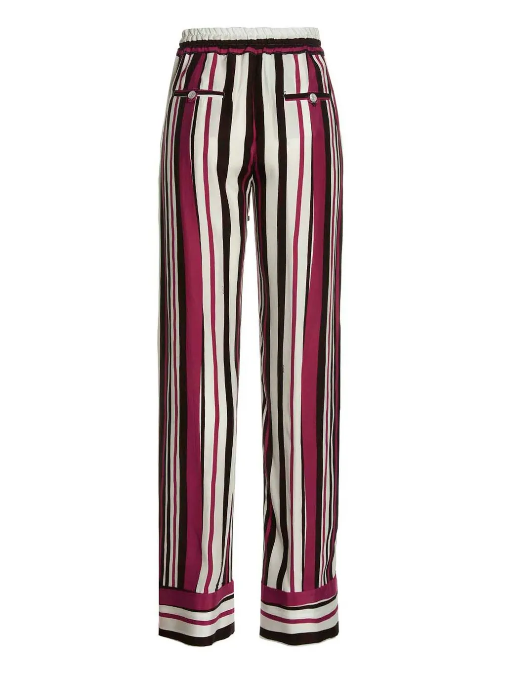 Striped Silk Pajama Pants