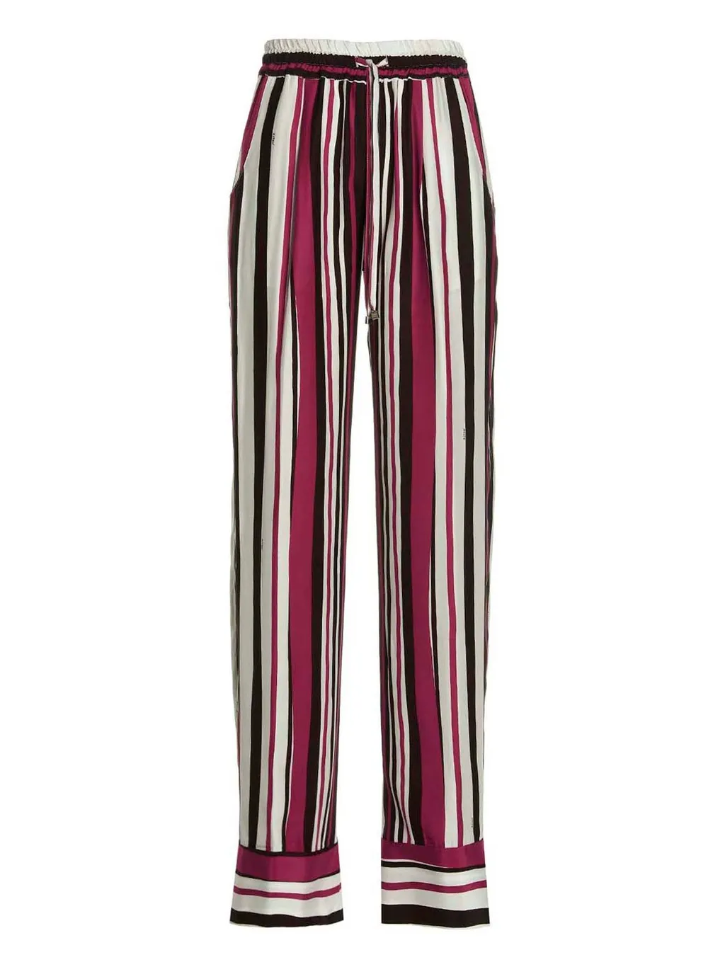 Striped Silk Pajama Pants