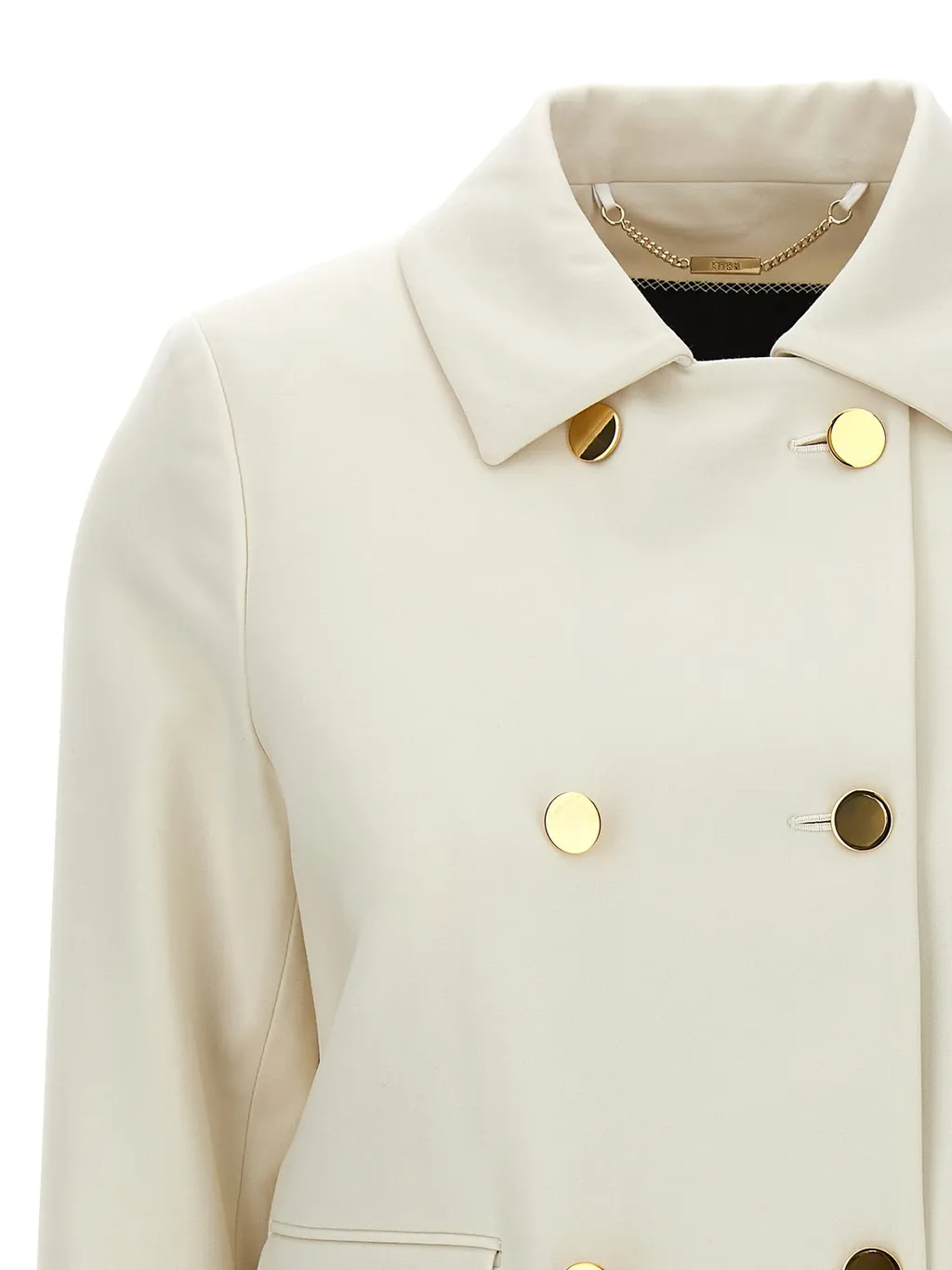 Double-Breasted Cropped Jacket