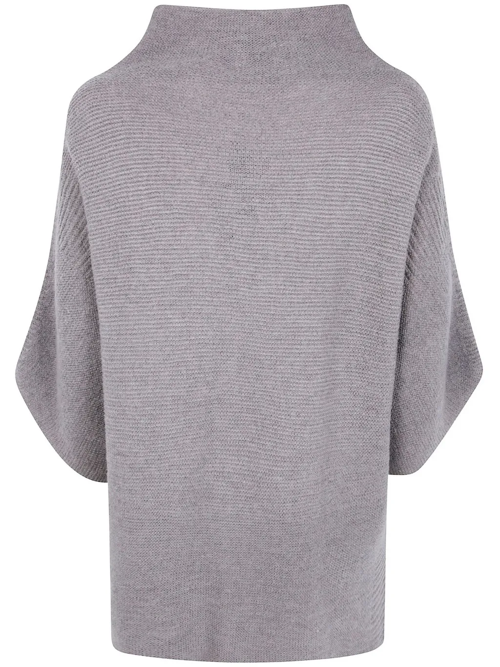 Mock Neck Ribbed Knit Sweater