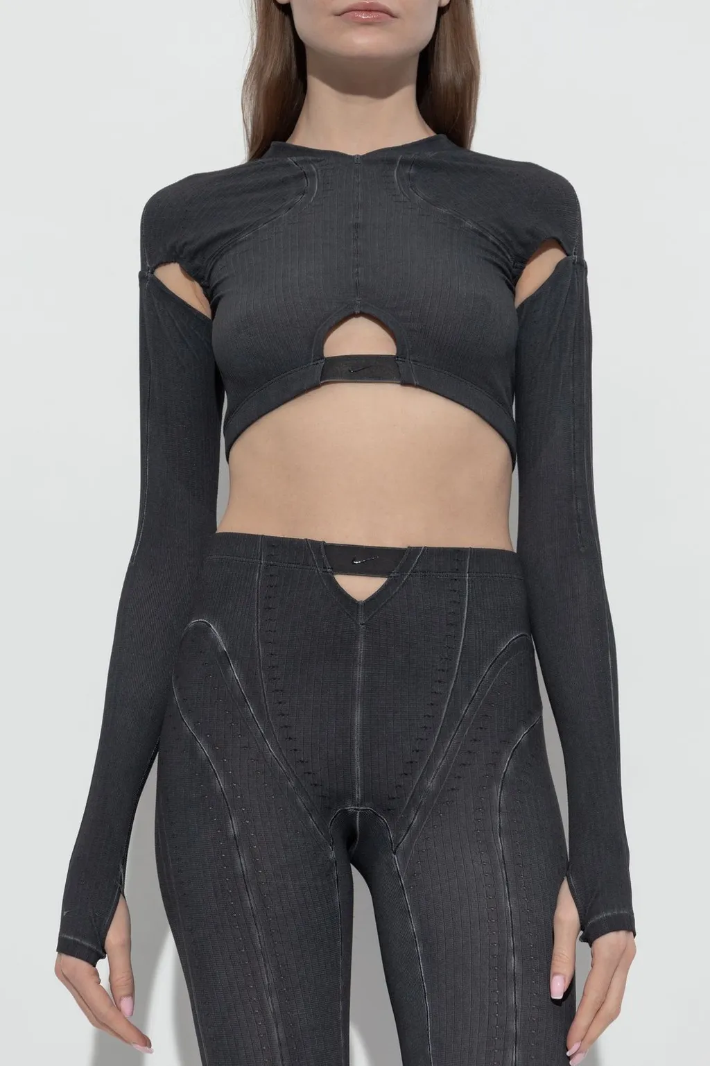 Cropped Long Sleeve Top