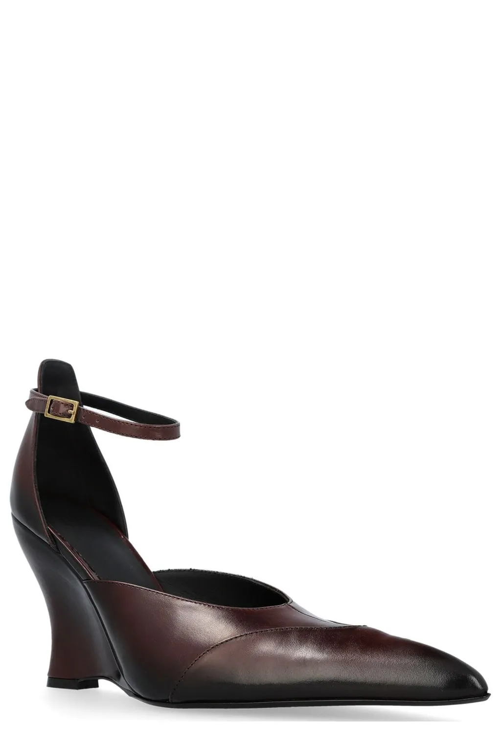 Wedge Ankle Strap Pumps