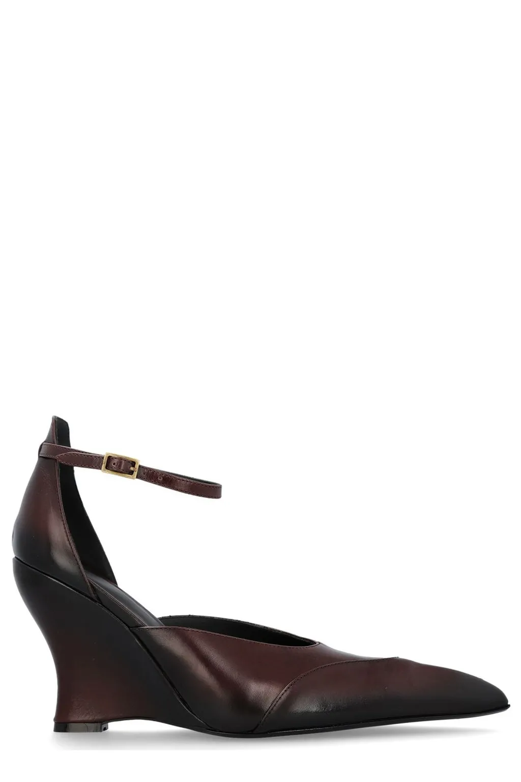 Wedge Ankle Strap Pumps