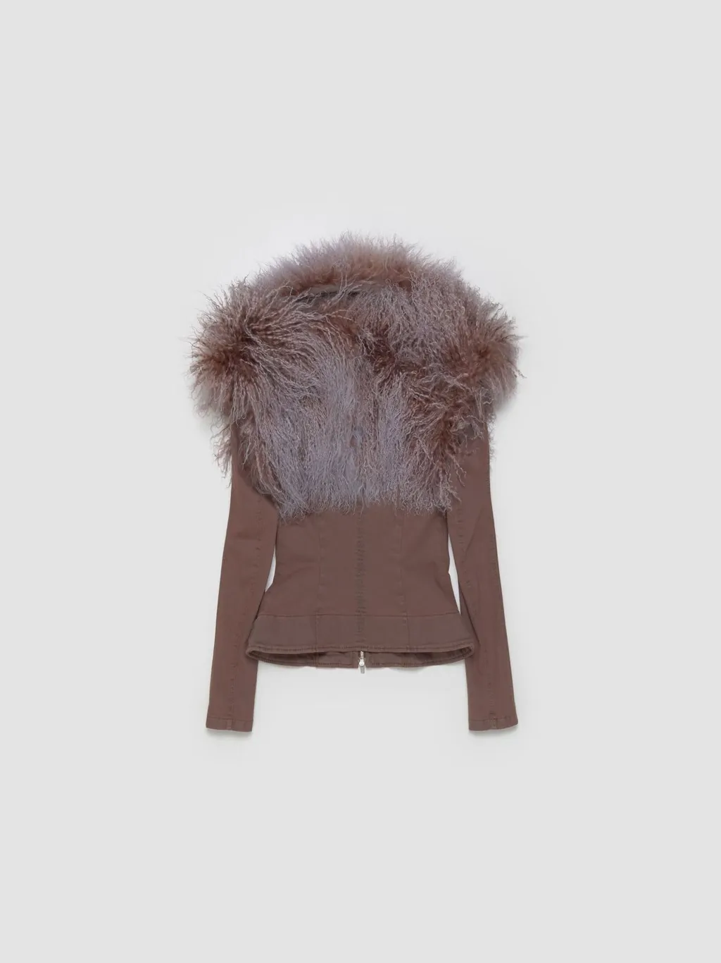 Jacket With Fur Collar