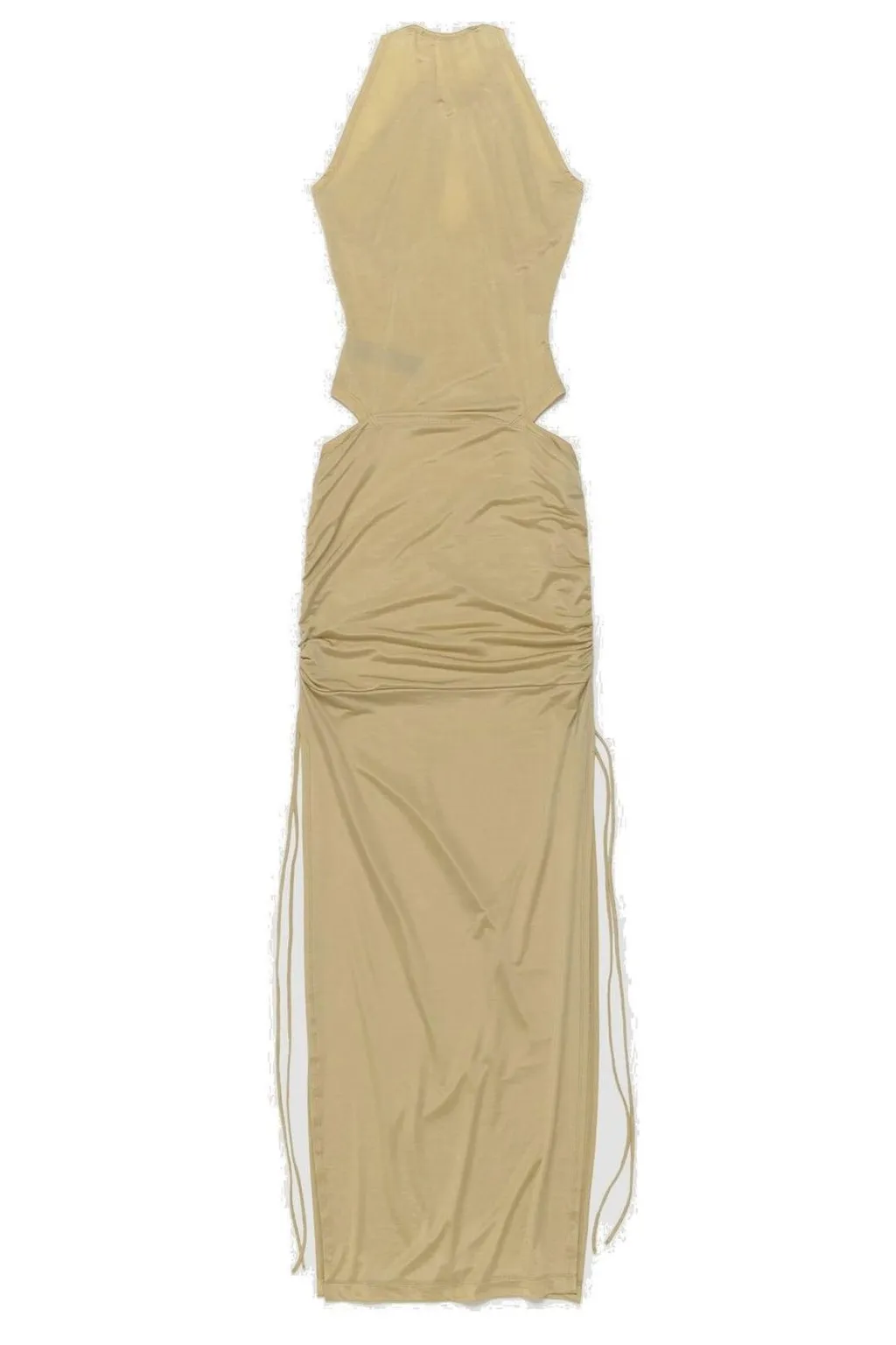 Ruched Halter Maxi Dress