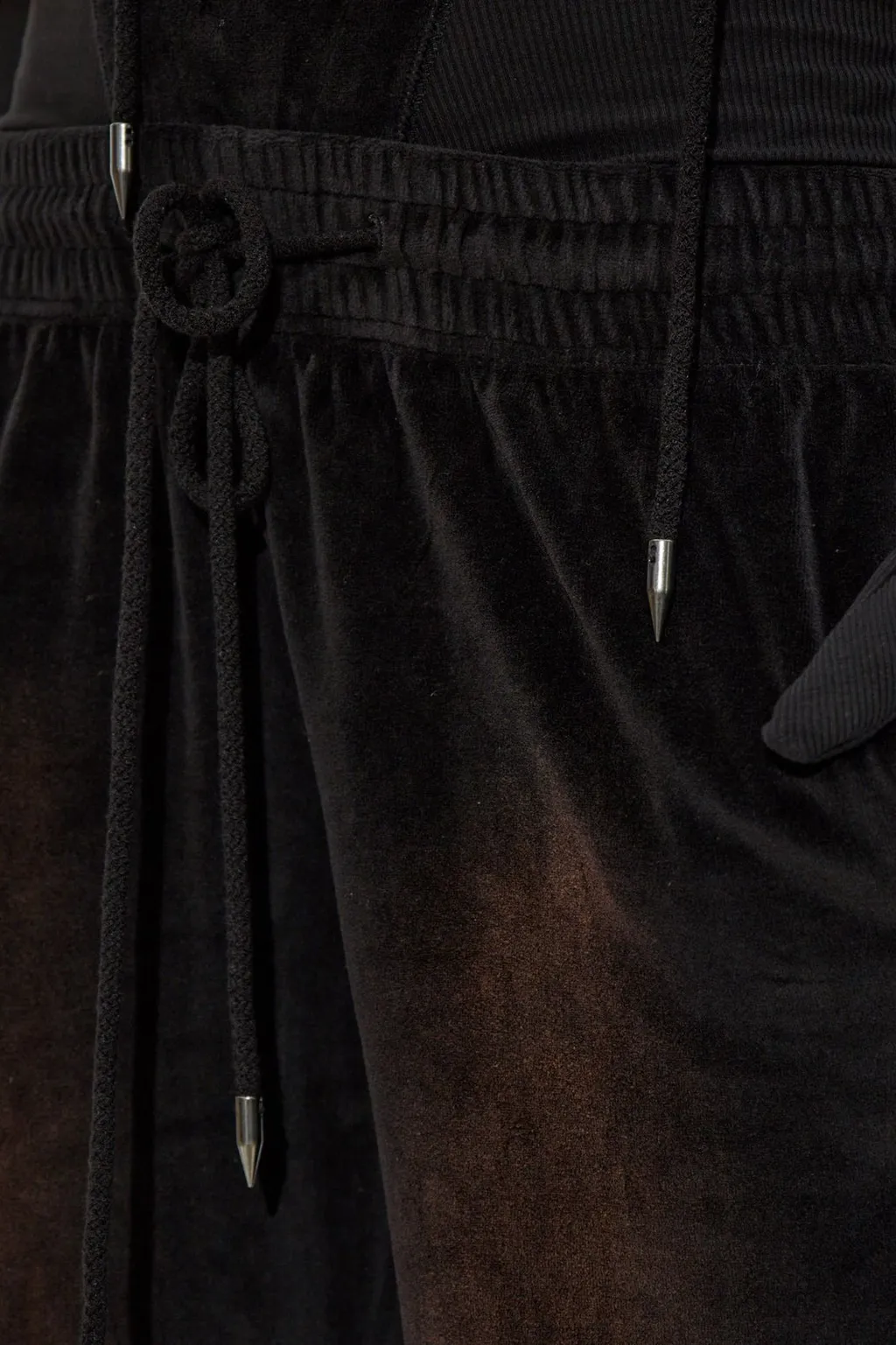 Flared Velour Track Pants