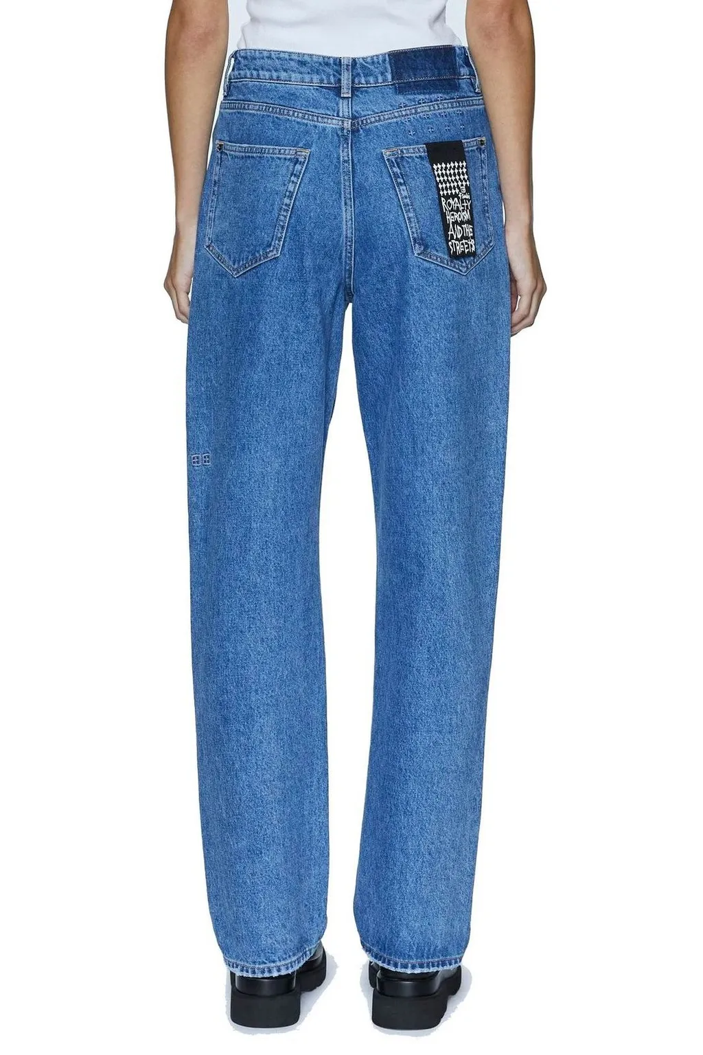 High Waisted Straight Leg Jeans