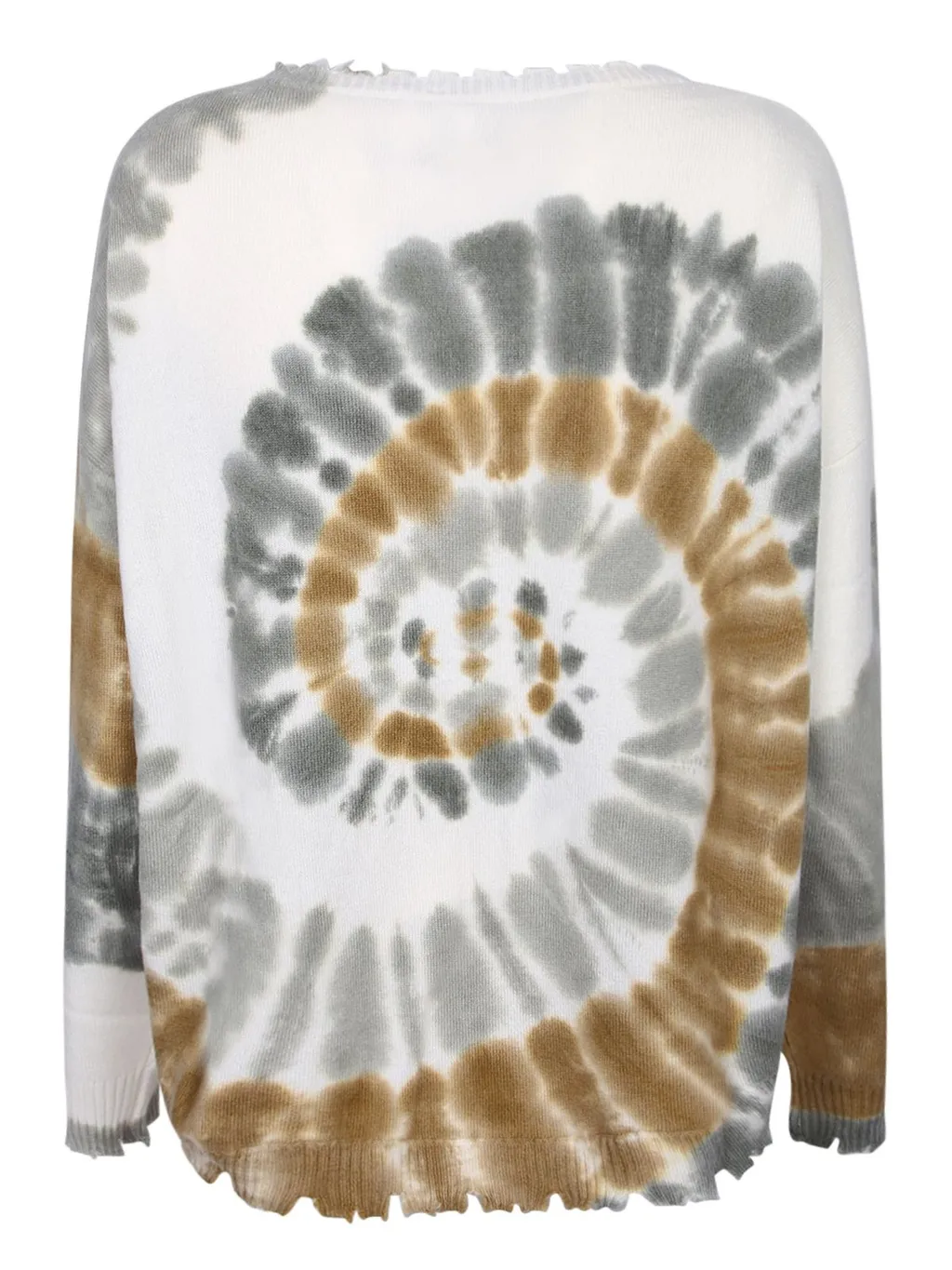 Tie-Dye Distressed Sweater