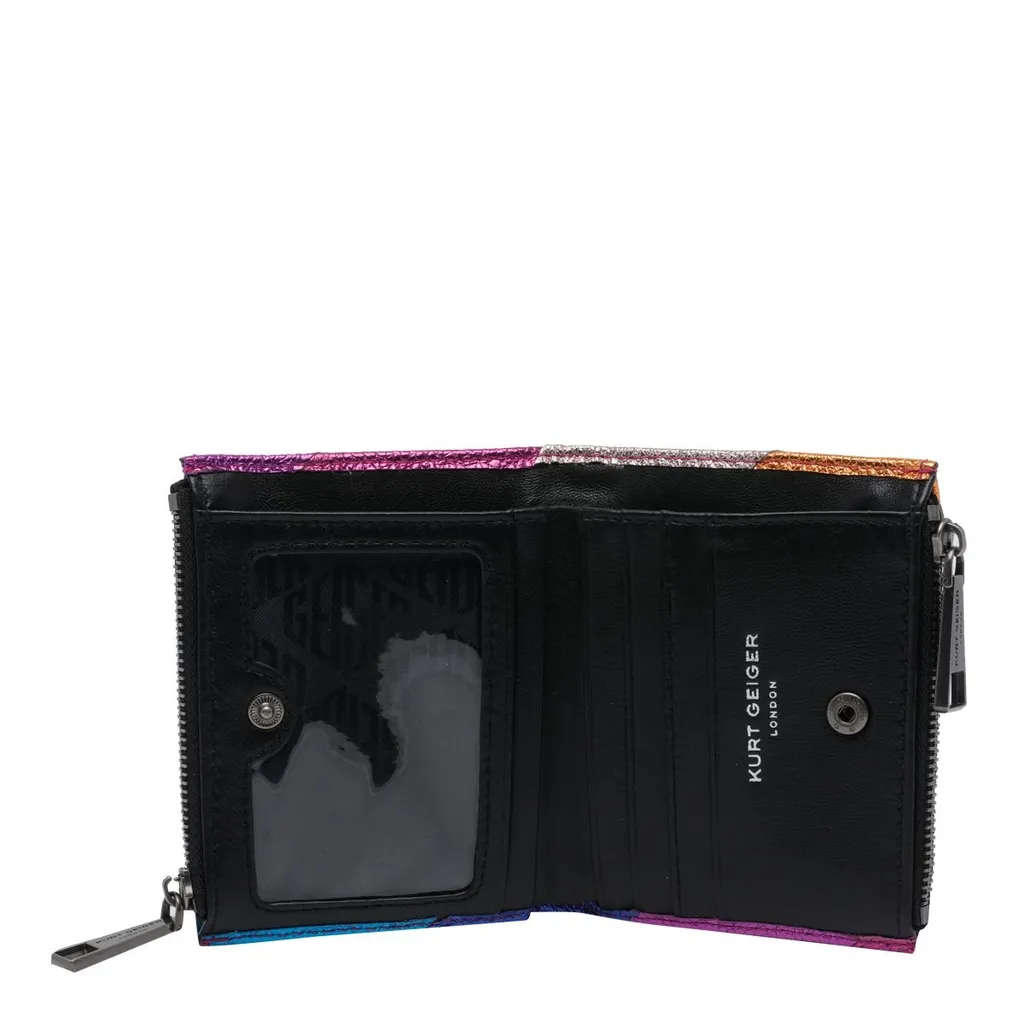 Diagonal Stripe Coin Purse