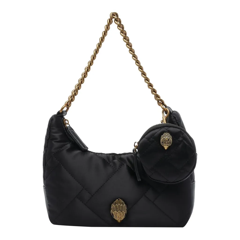 Quilted Shoulder Bag With Coin Purse