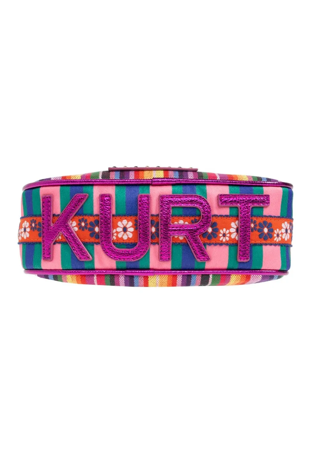 Shoulder Bag With Multicolor Stripes