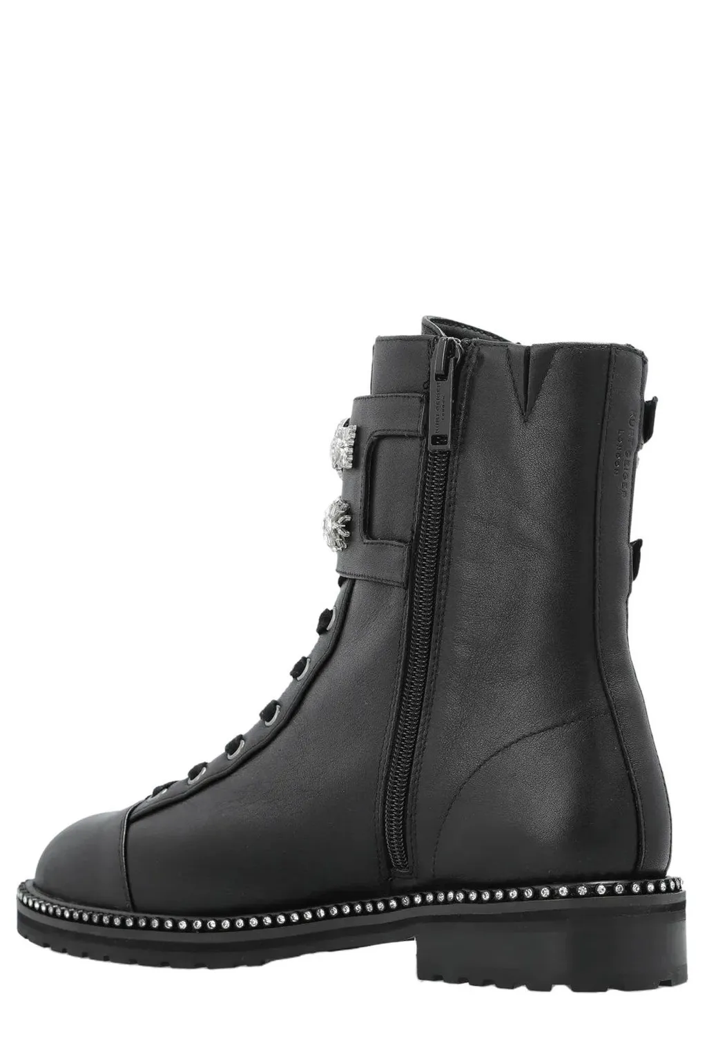 Combat Boots With Embellishments
