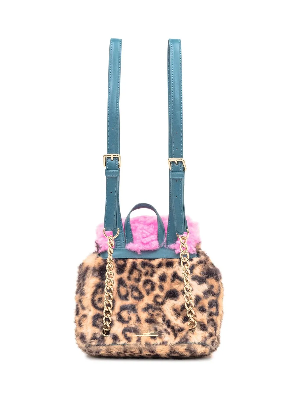 Furry Patchwork Backpack