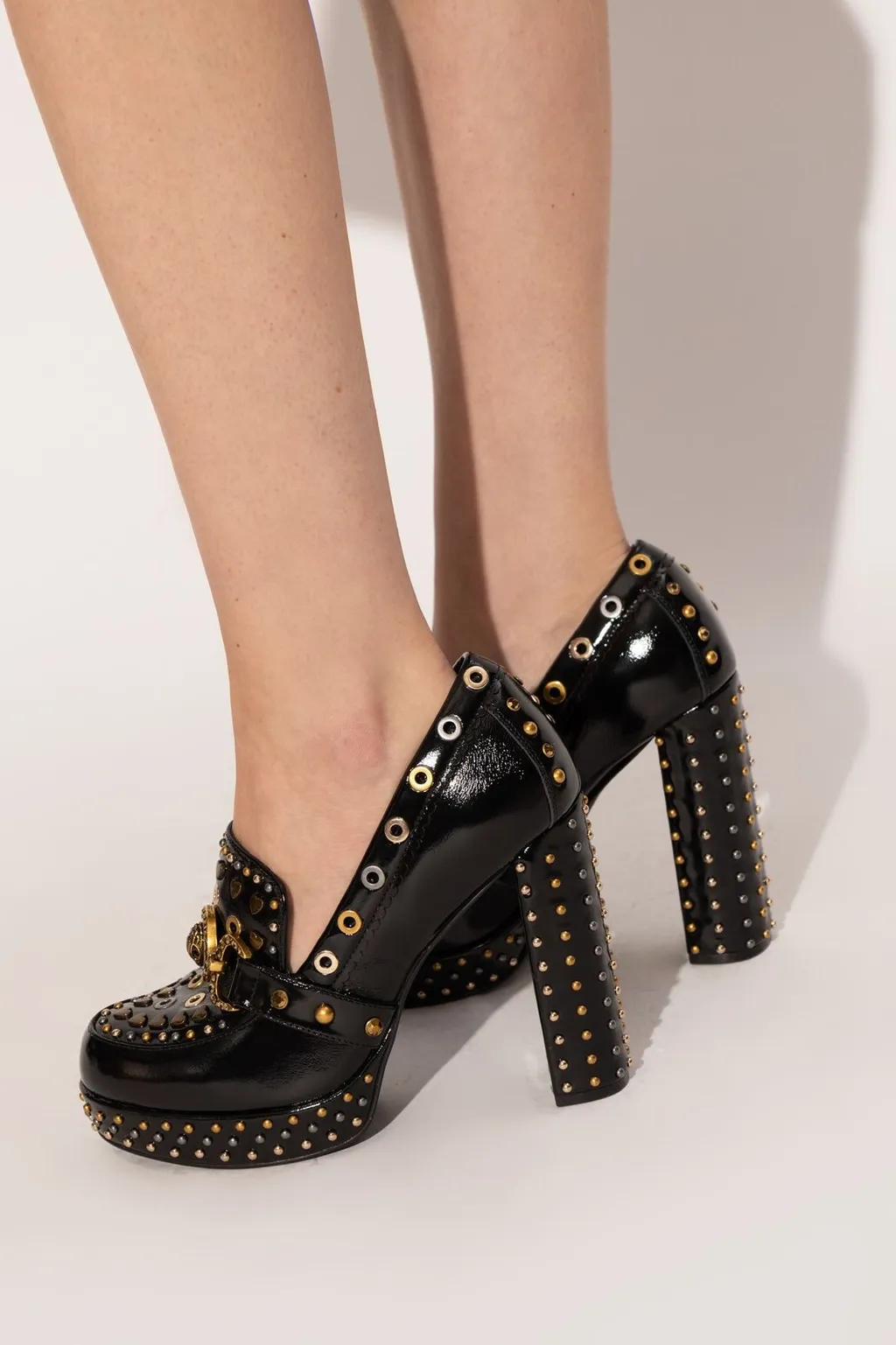 Platform Studded Pumps