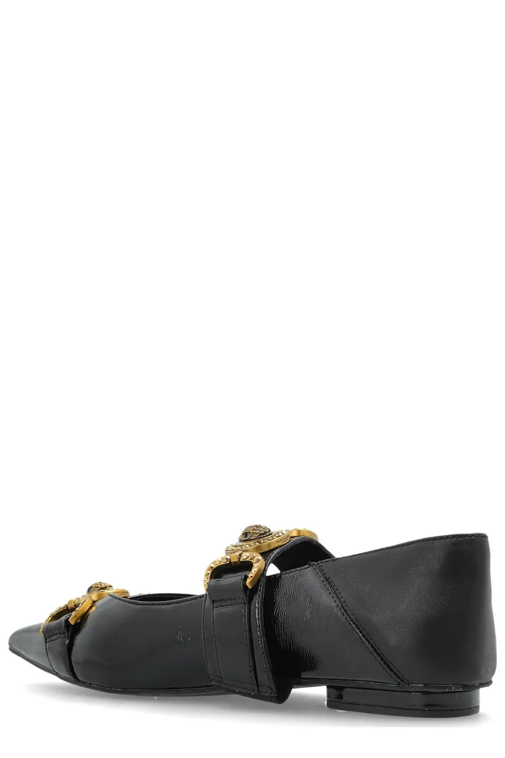 Ballet Flats With Medusa Hardware