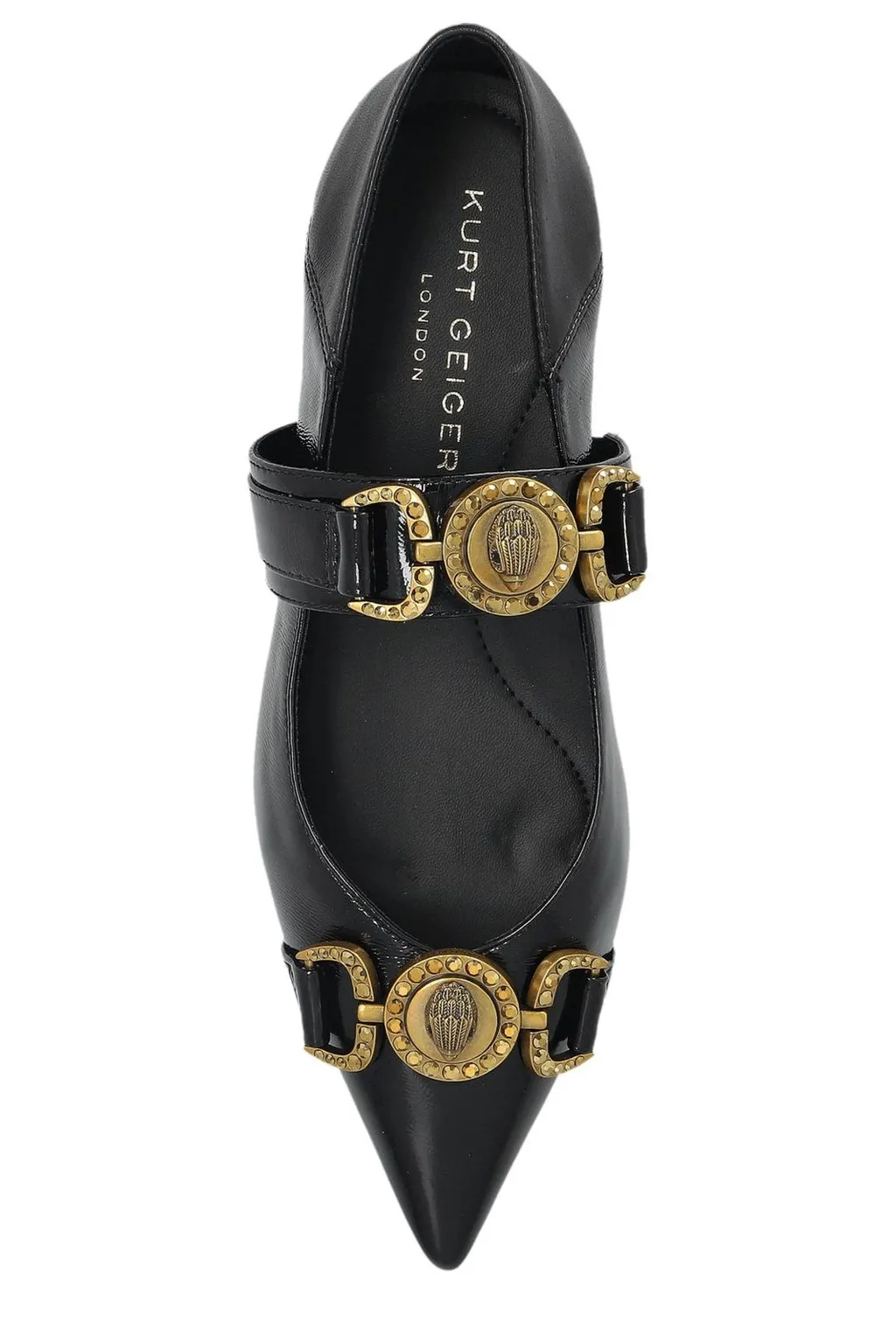 Ballet Flats With Medusa Hardware