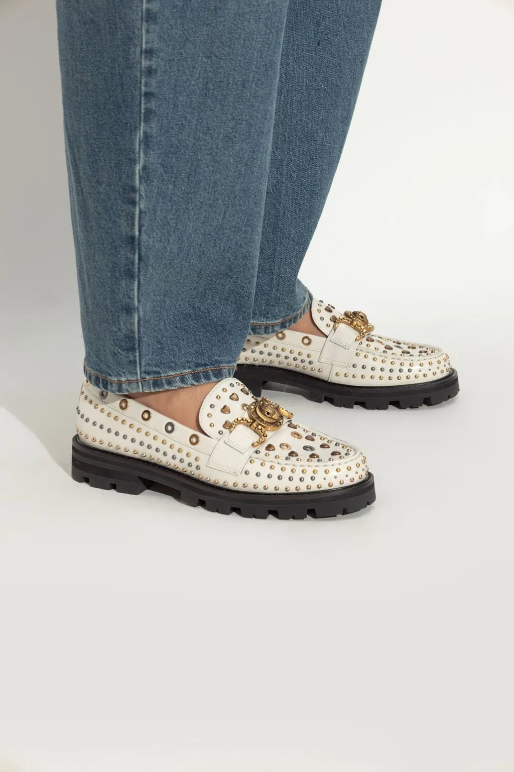 Loafers With Medusa Buckle
