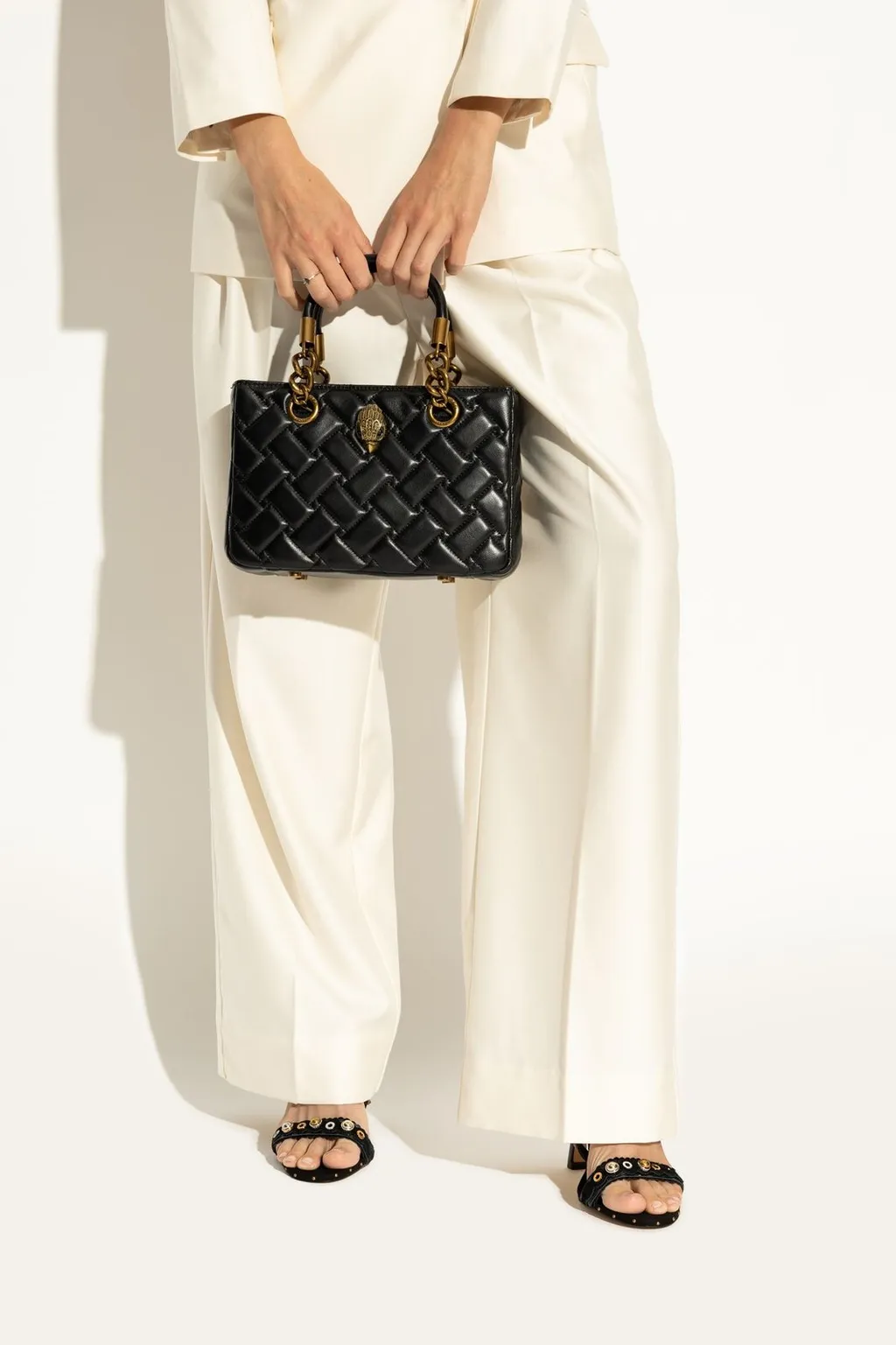 Kensington Quilted Leather Top Handle Bag