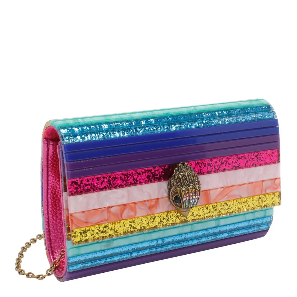 Striped Clutch Bag
