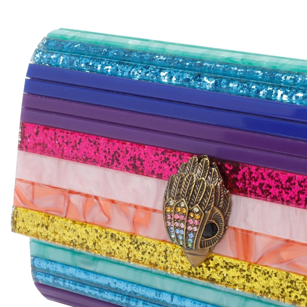 Striped Clutch Bag