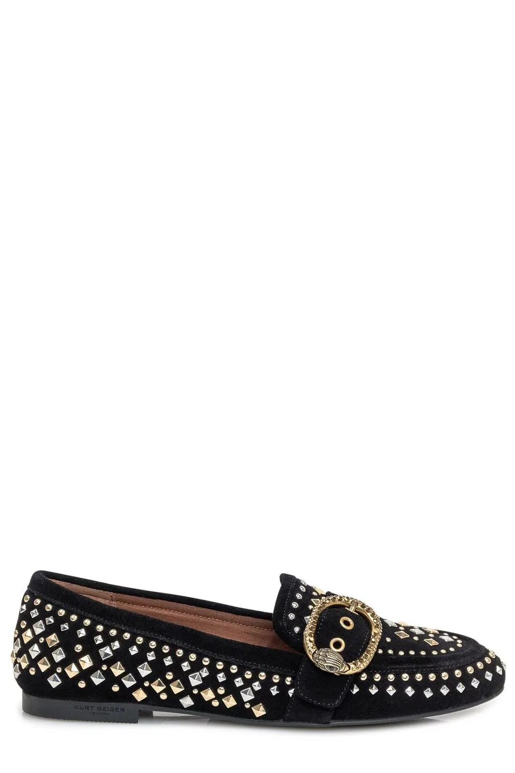 Loafers With Embellished Buckle